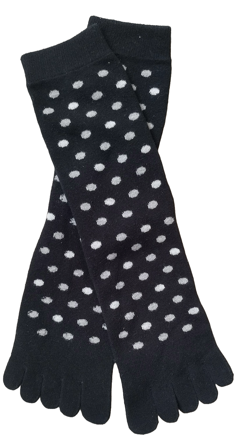 Toe sock Dots Black