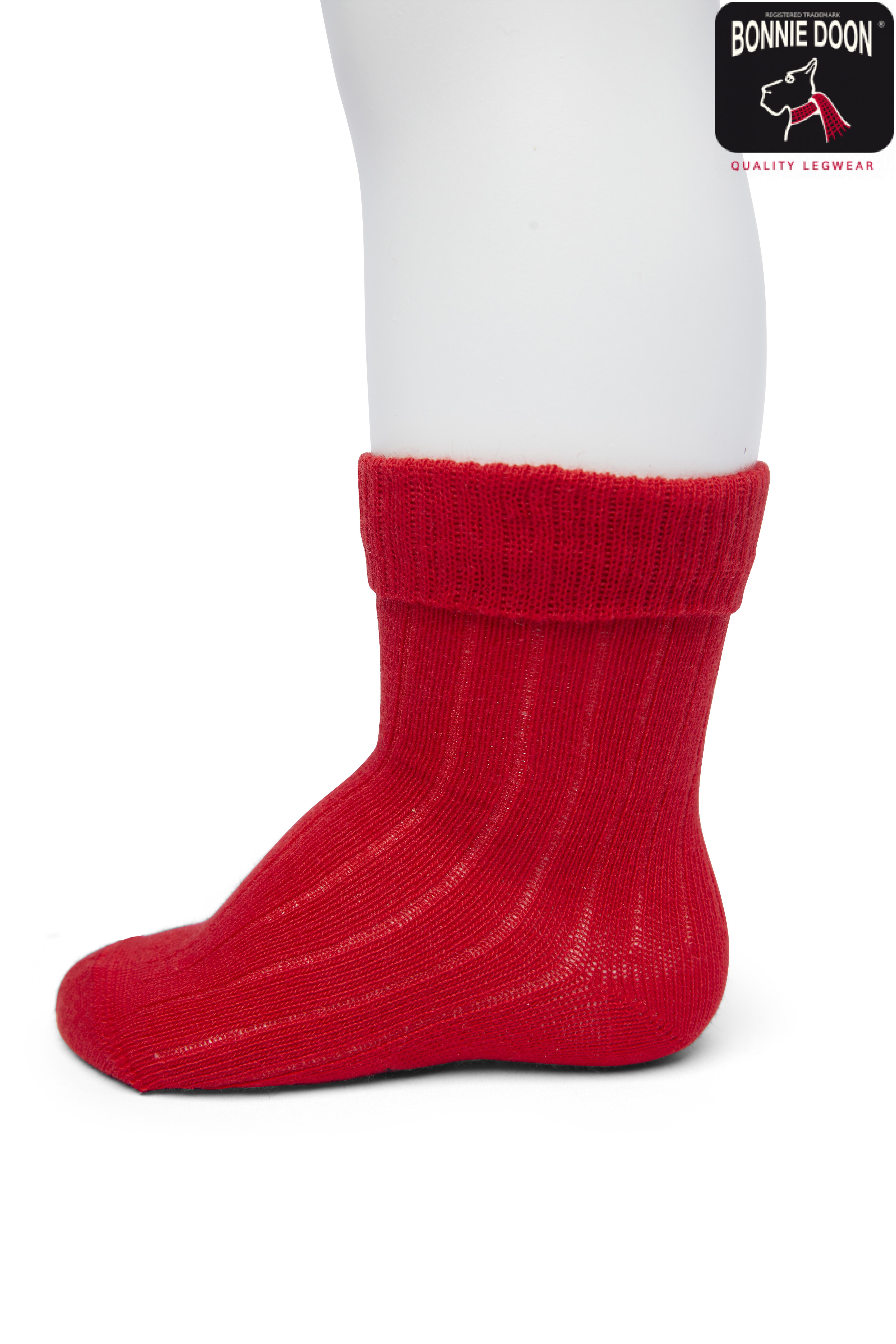 Rib sock Organic Red