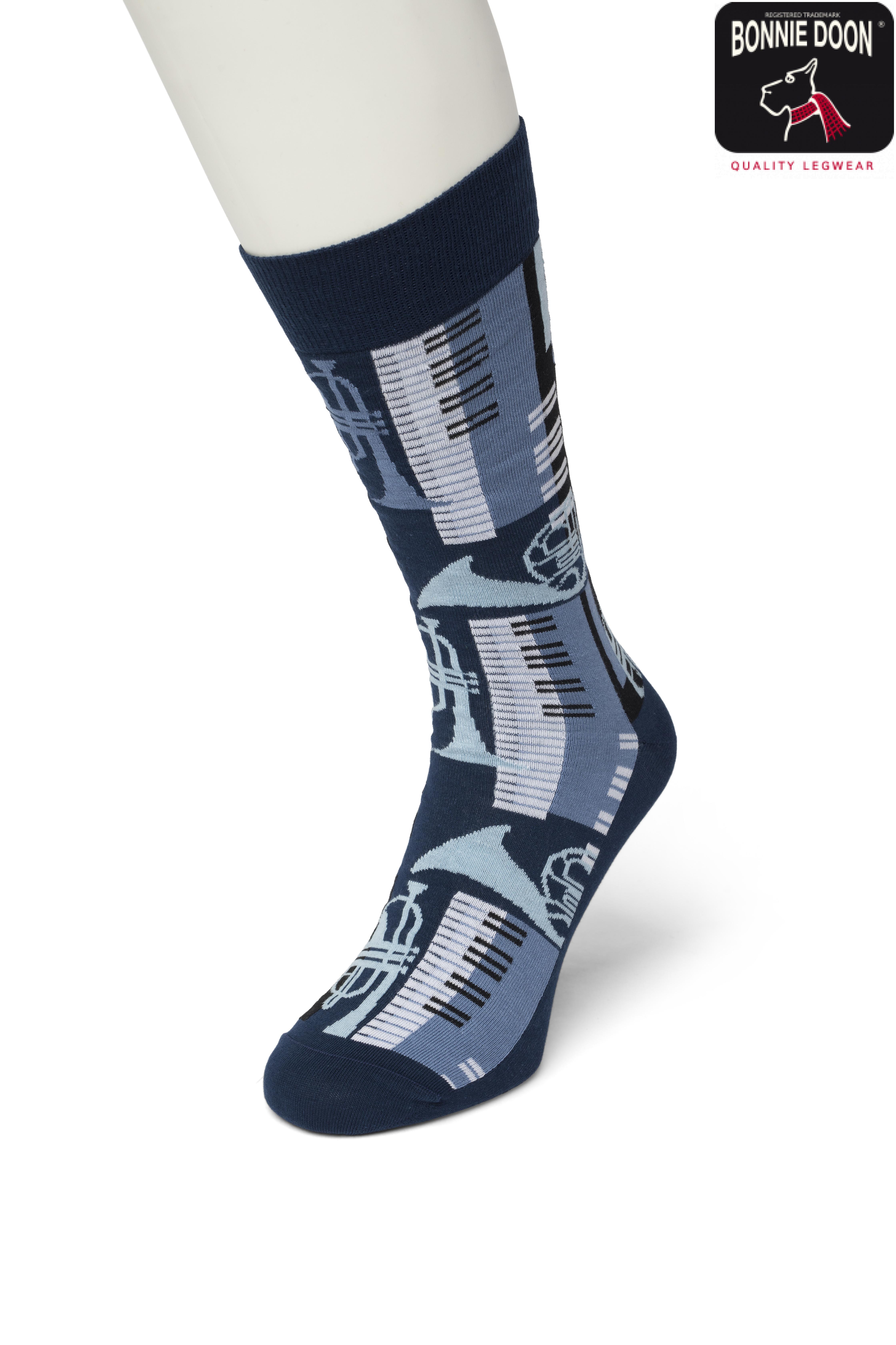 Music sock Insignia blue