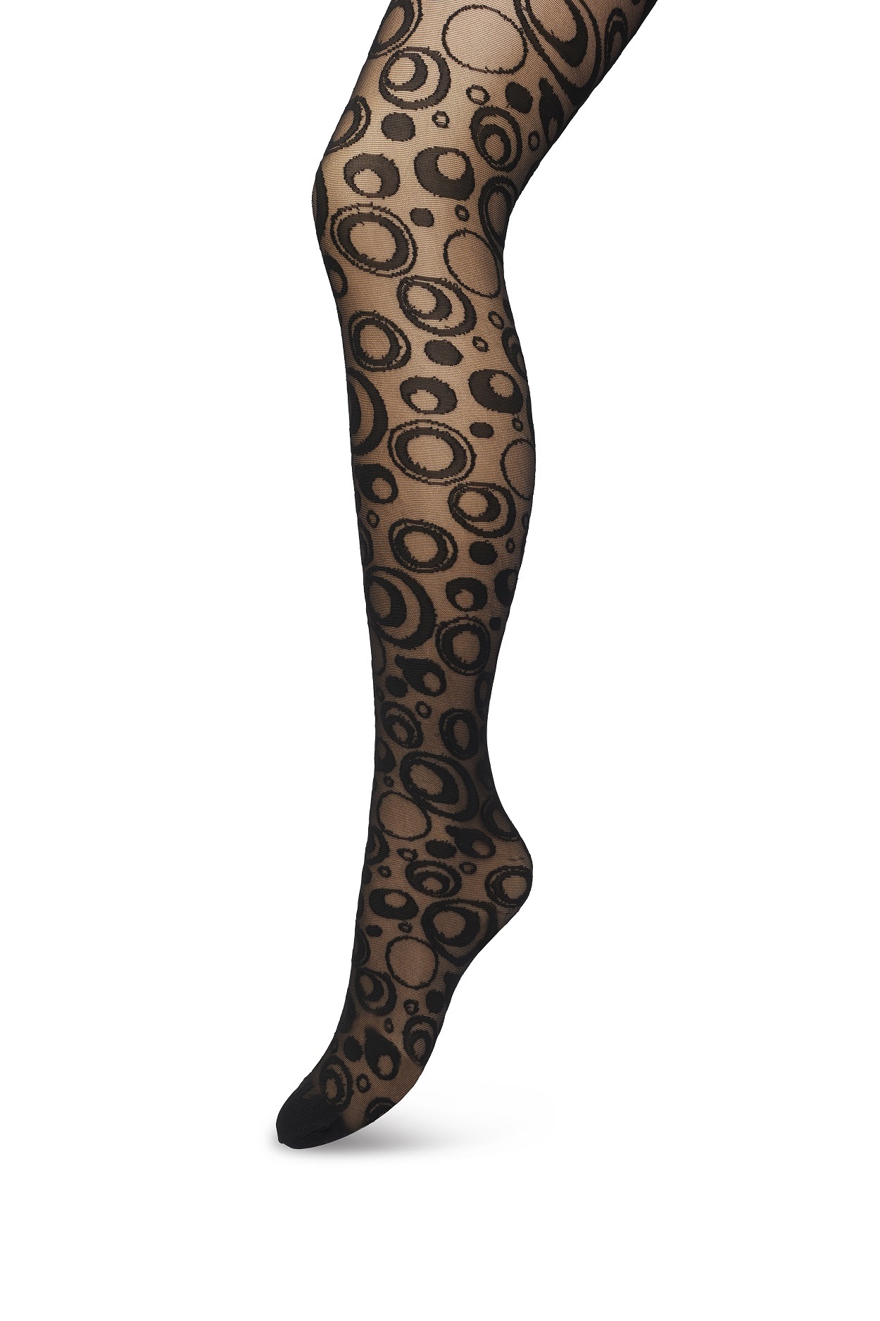 Circles And Dots Tights Black