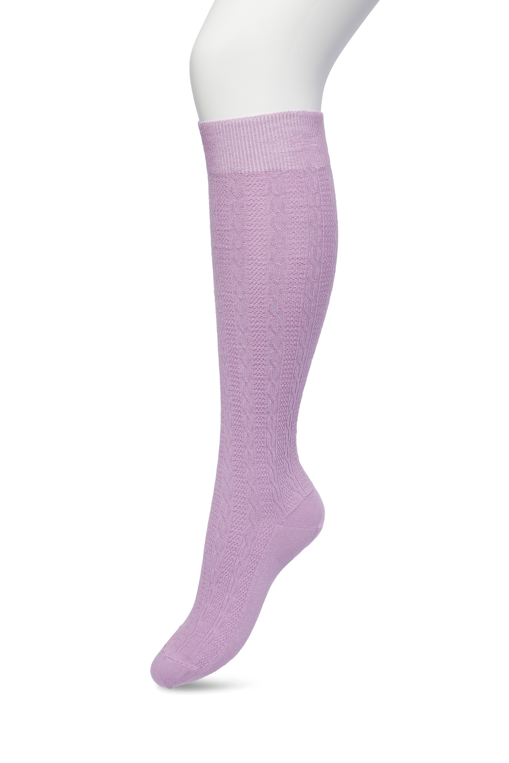 Classic Cable knee high Lavender mist