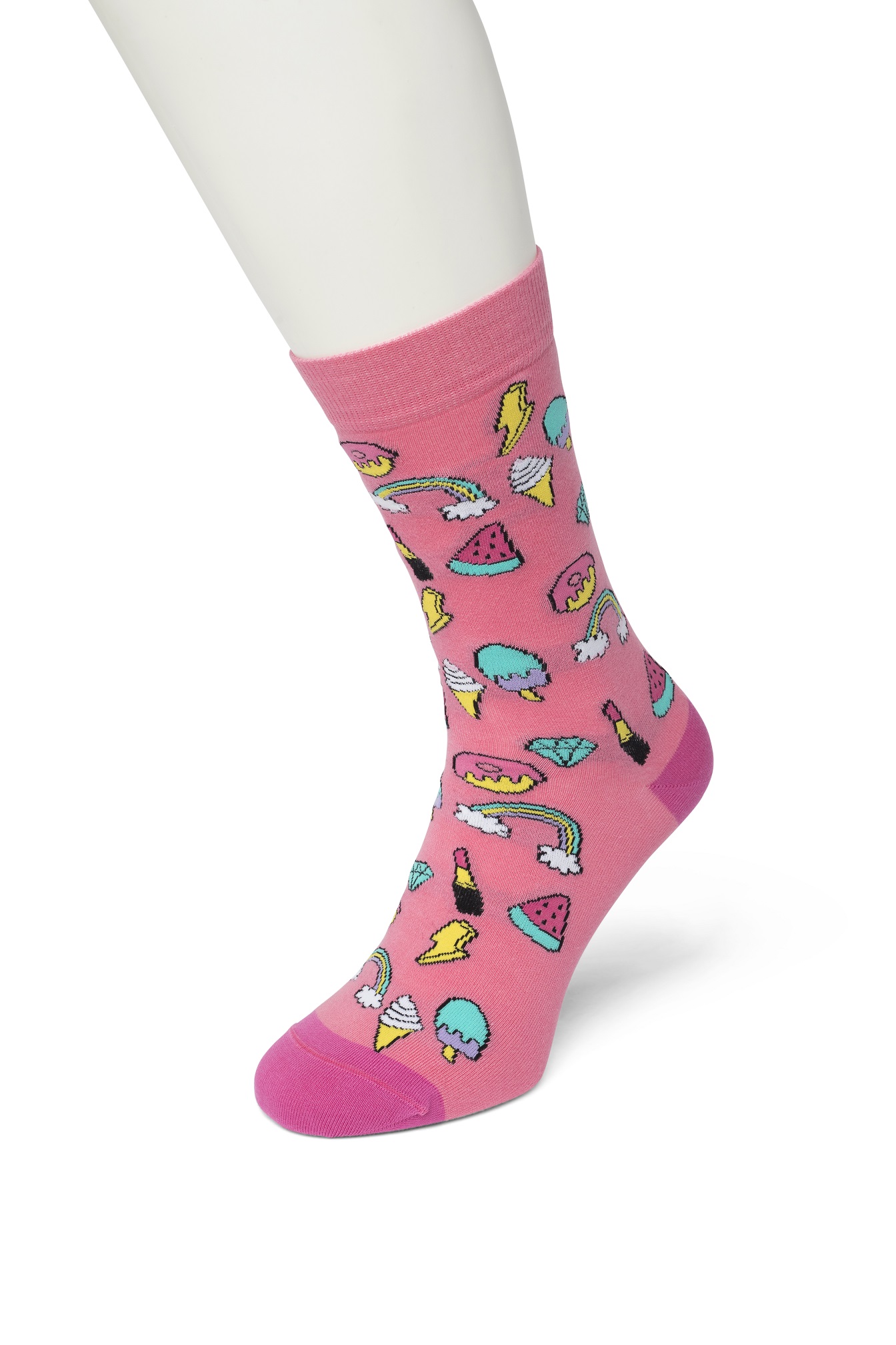 Donut sock Cradle pink