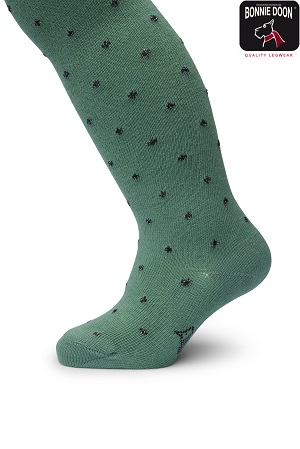 Lurex Dots tights Organic Malachite green