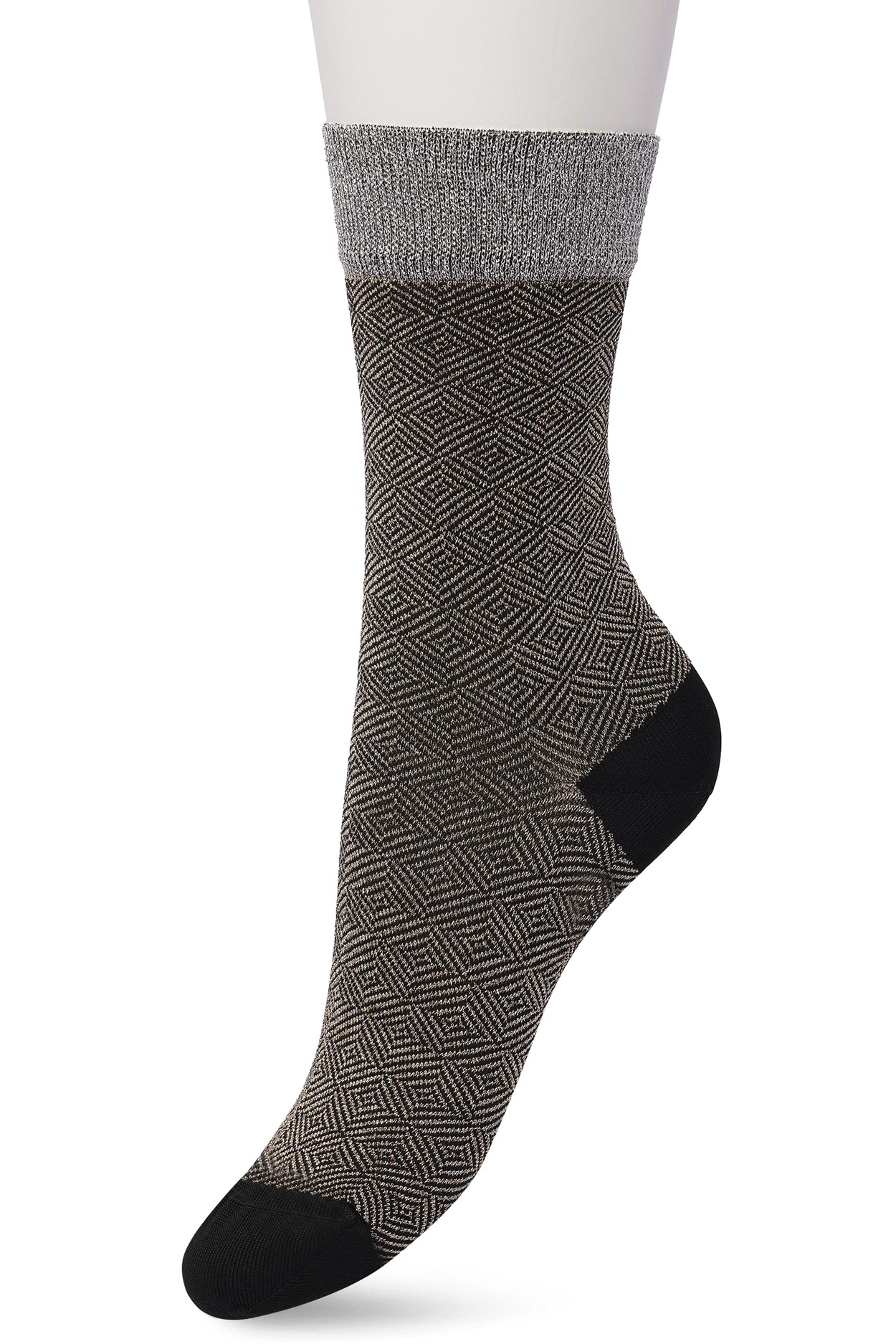 Glittering Jacquard sock