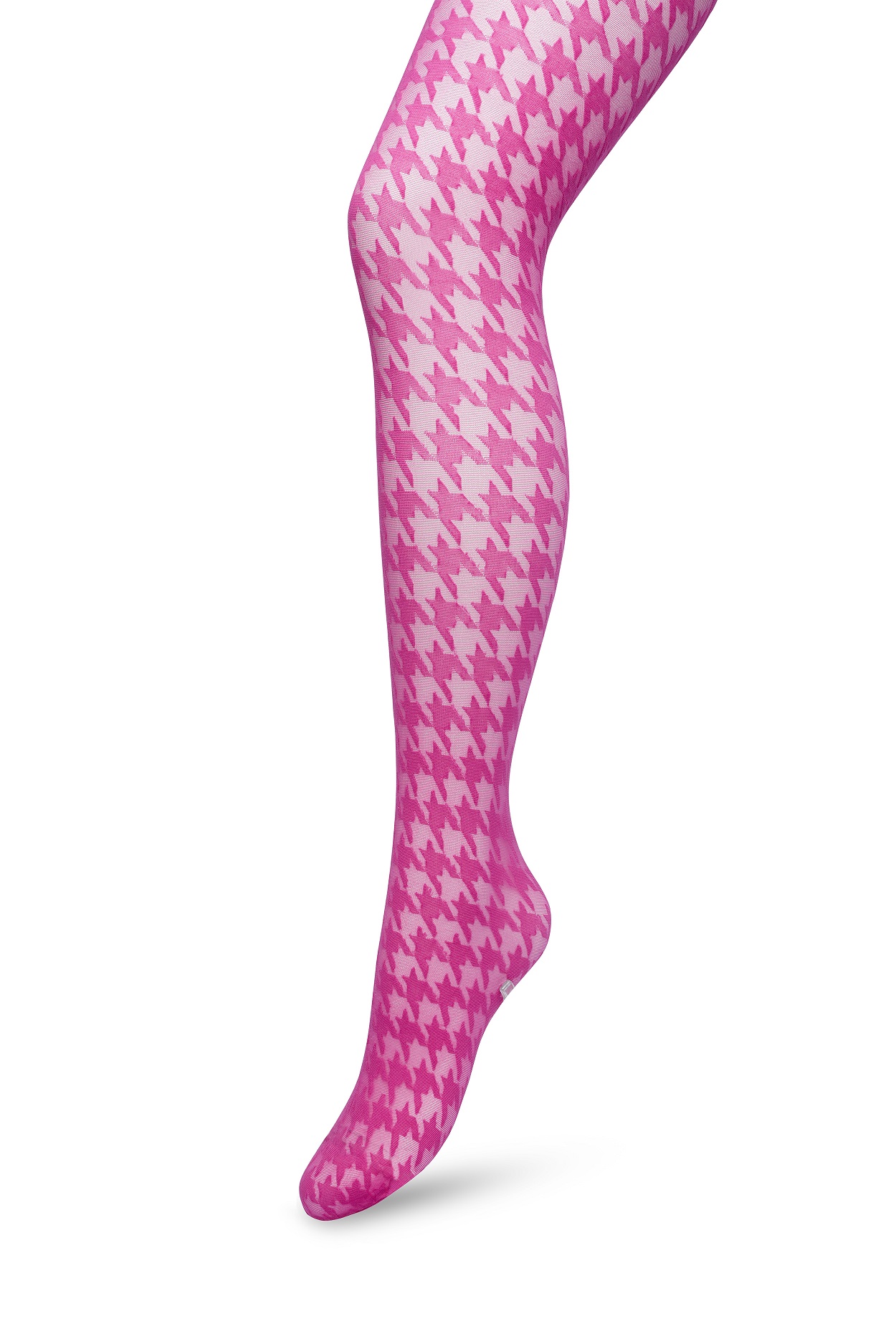 Houndstooth Tights Rose violet