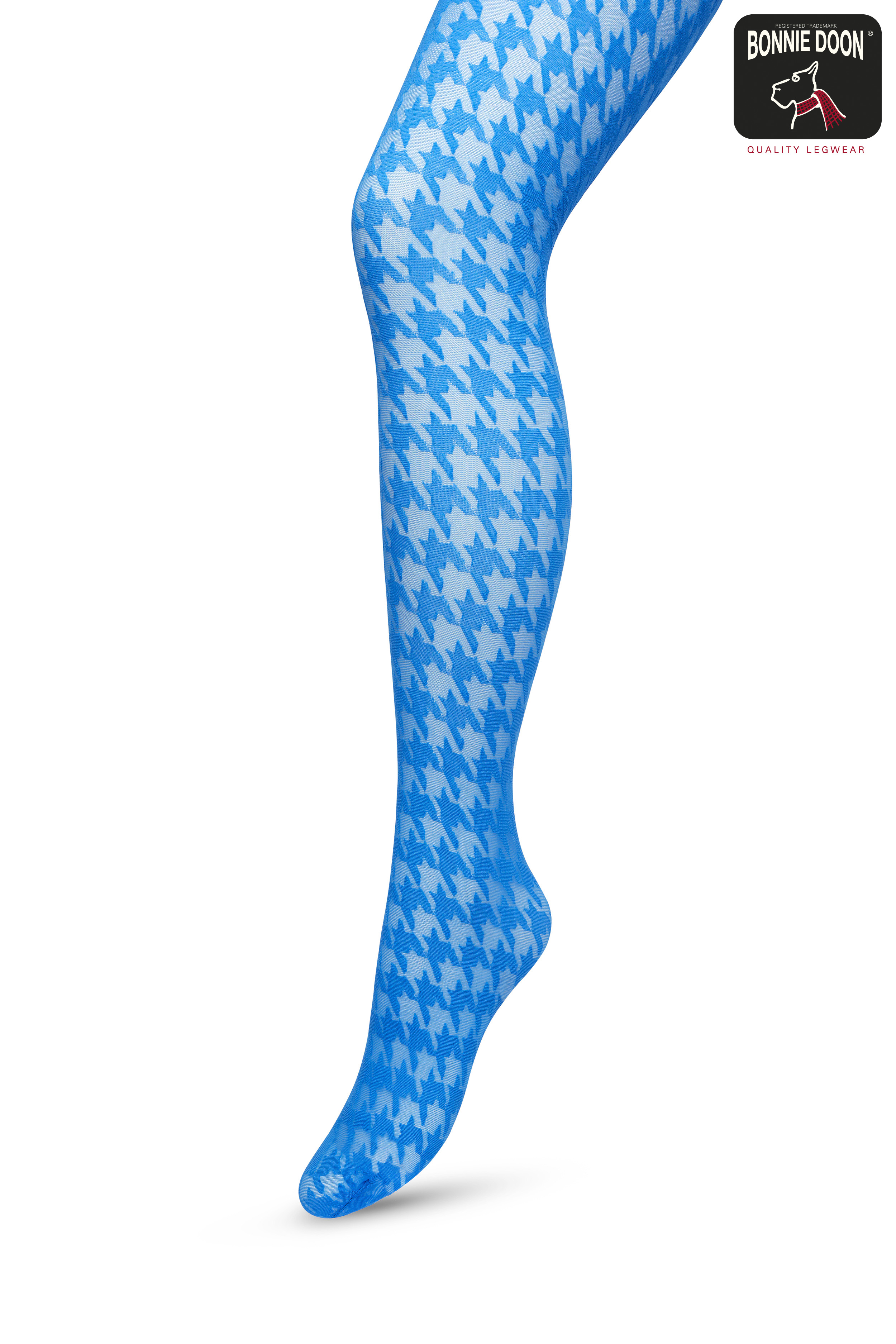 Houndstooth Tights Directoire blue