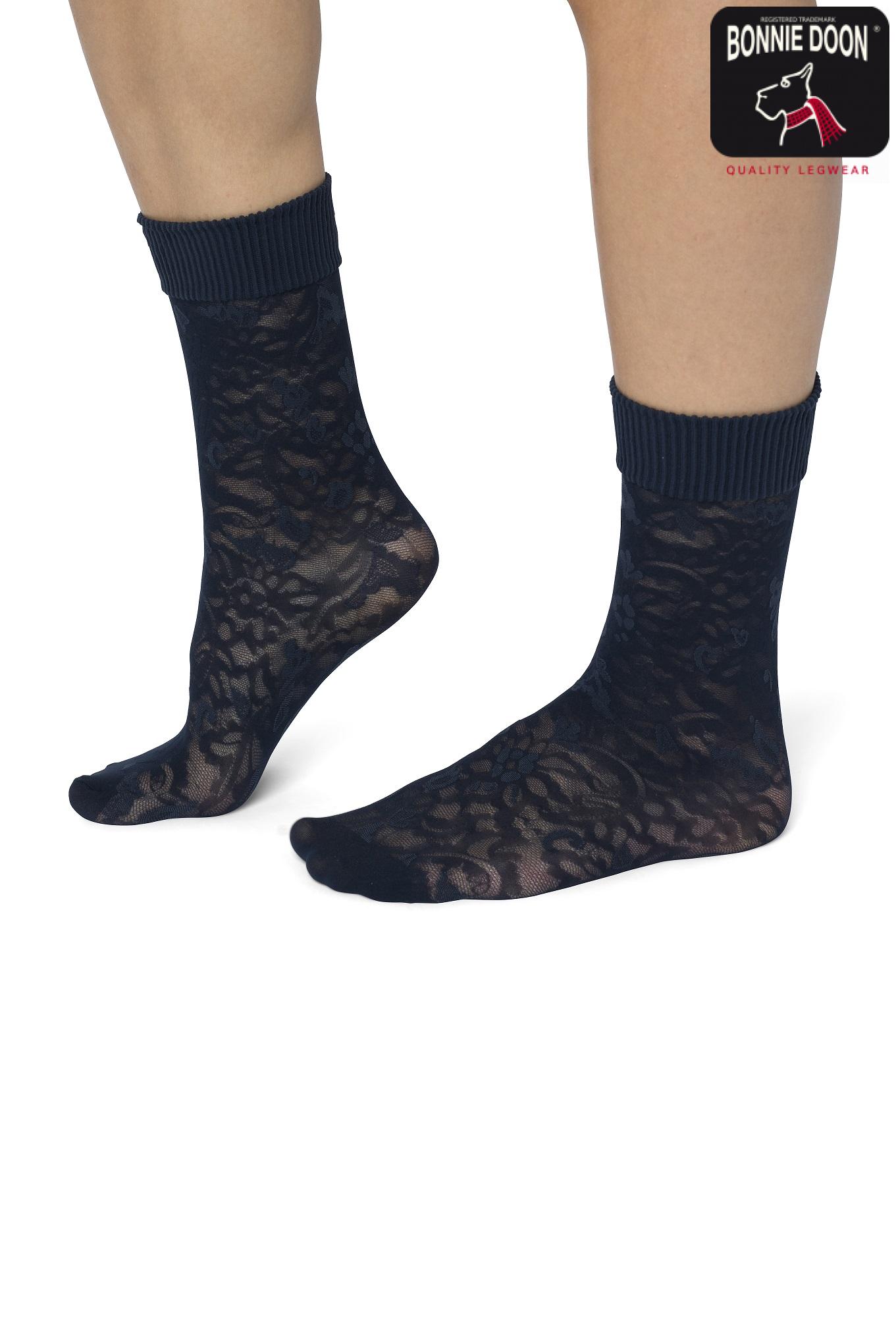 Flower sock Black