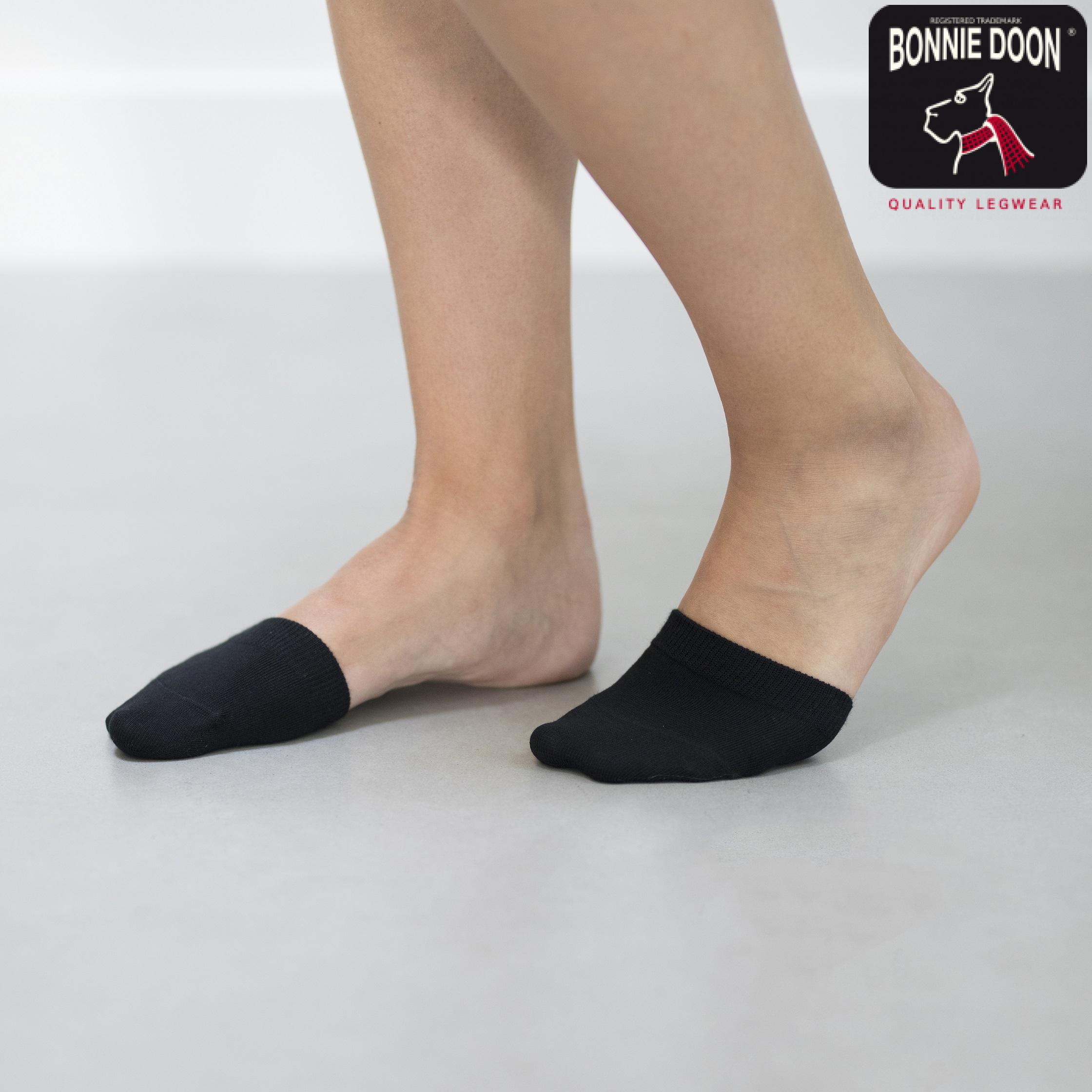 Toe Cover with Puff Print Black