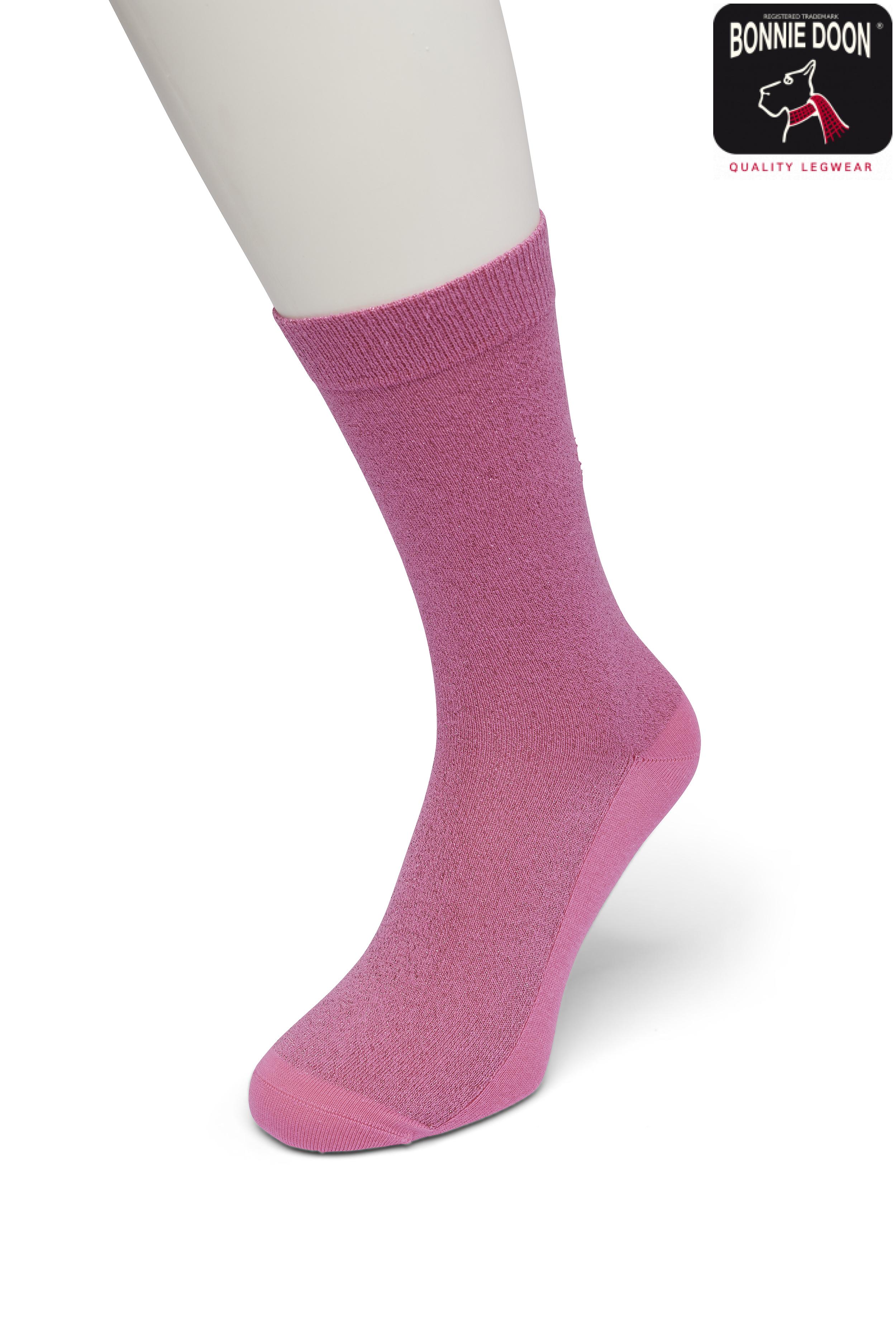 Cotton Sparkle sock Aurora pink