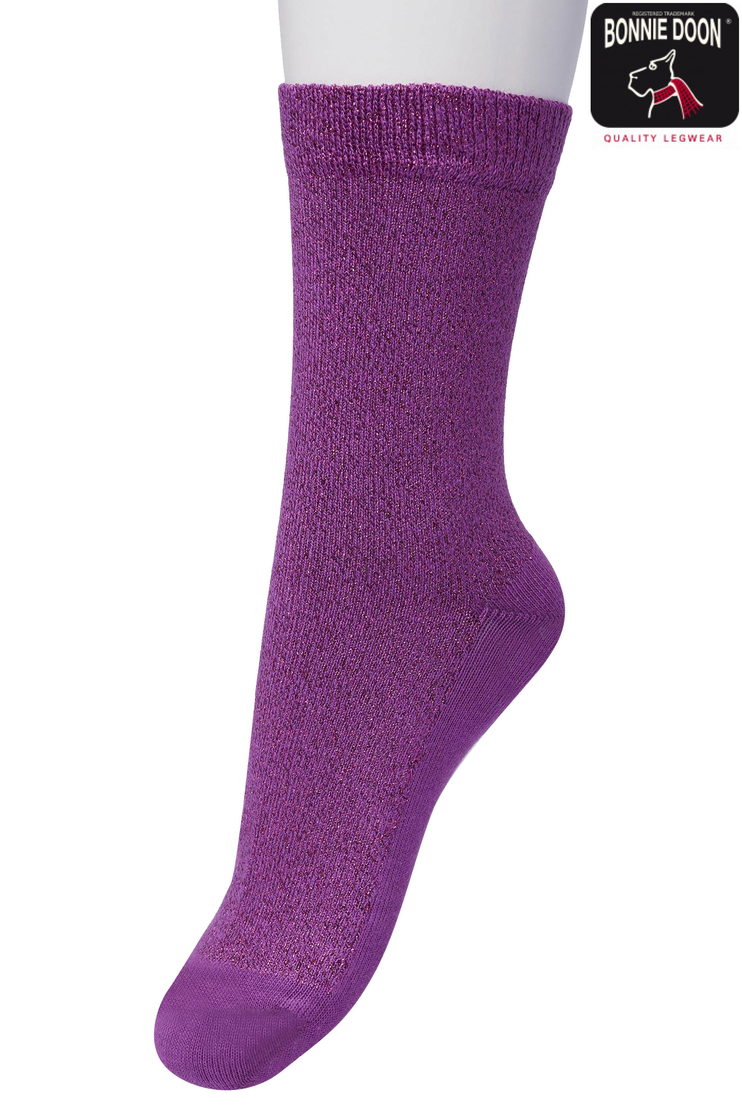 Cotton Sparkle sock Viola