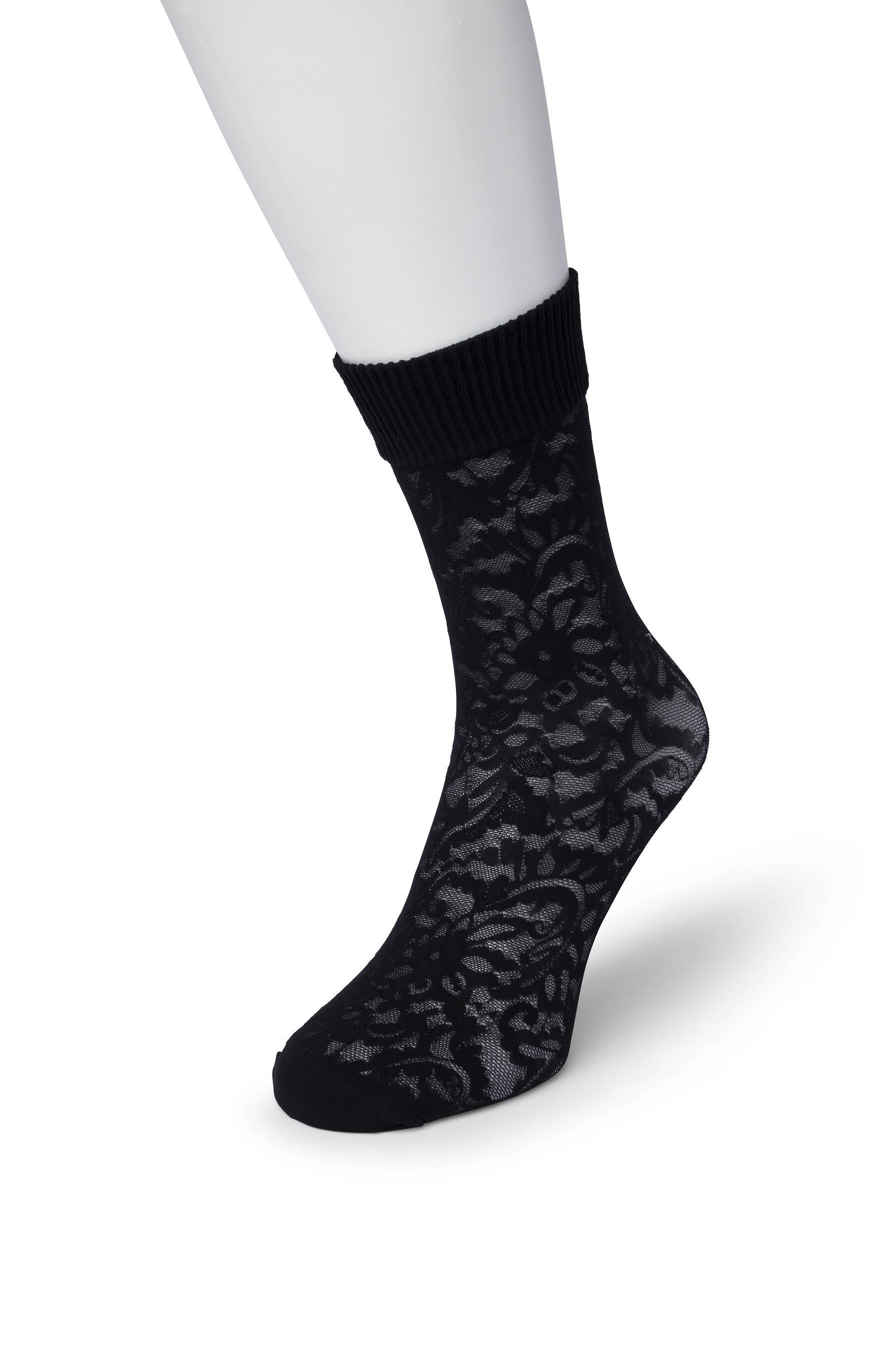 Flower sock Black