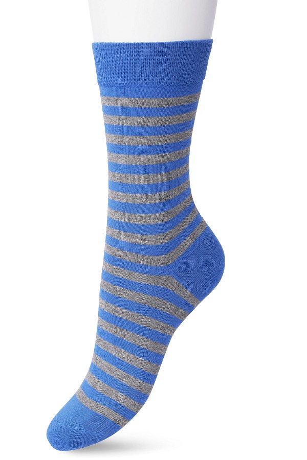 Basic Stripe Sock Strong blue