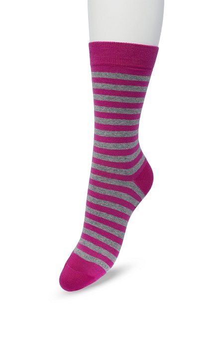 Basic Stripe Sock Rose violet