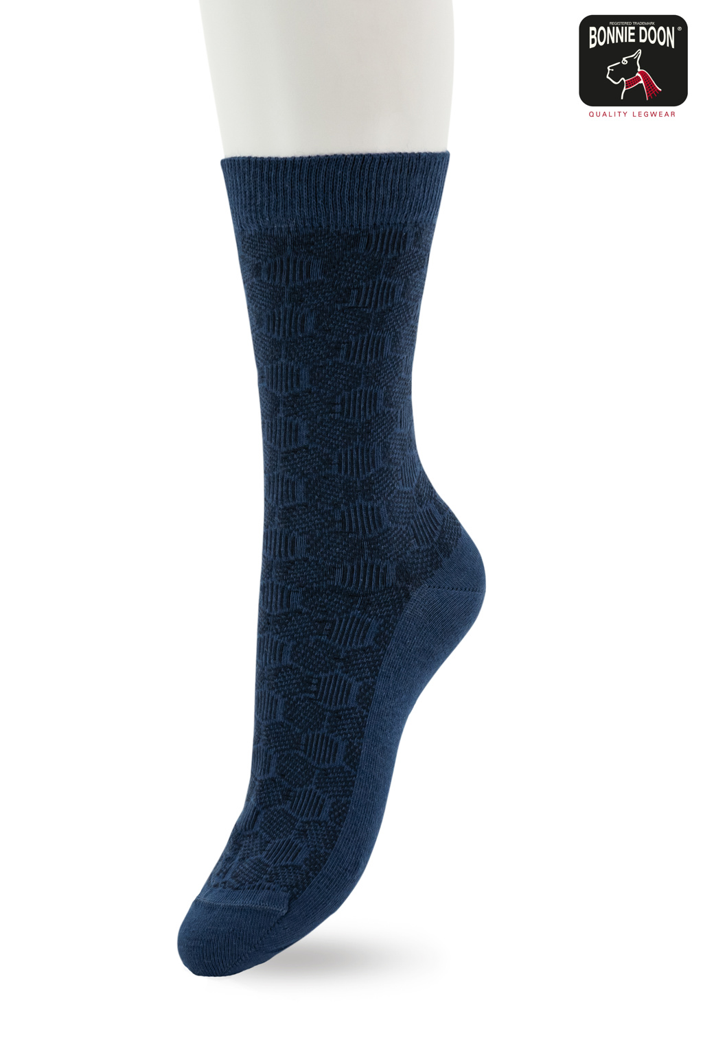 Funny Herringbone sock Blue Quartz