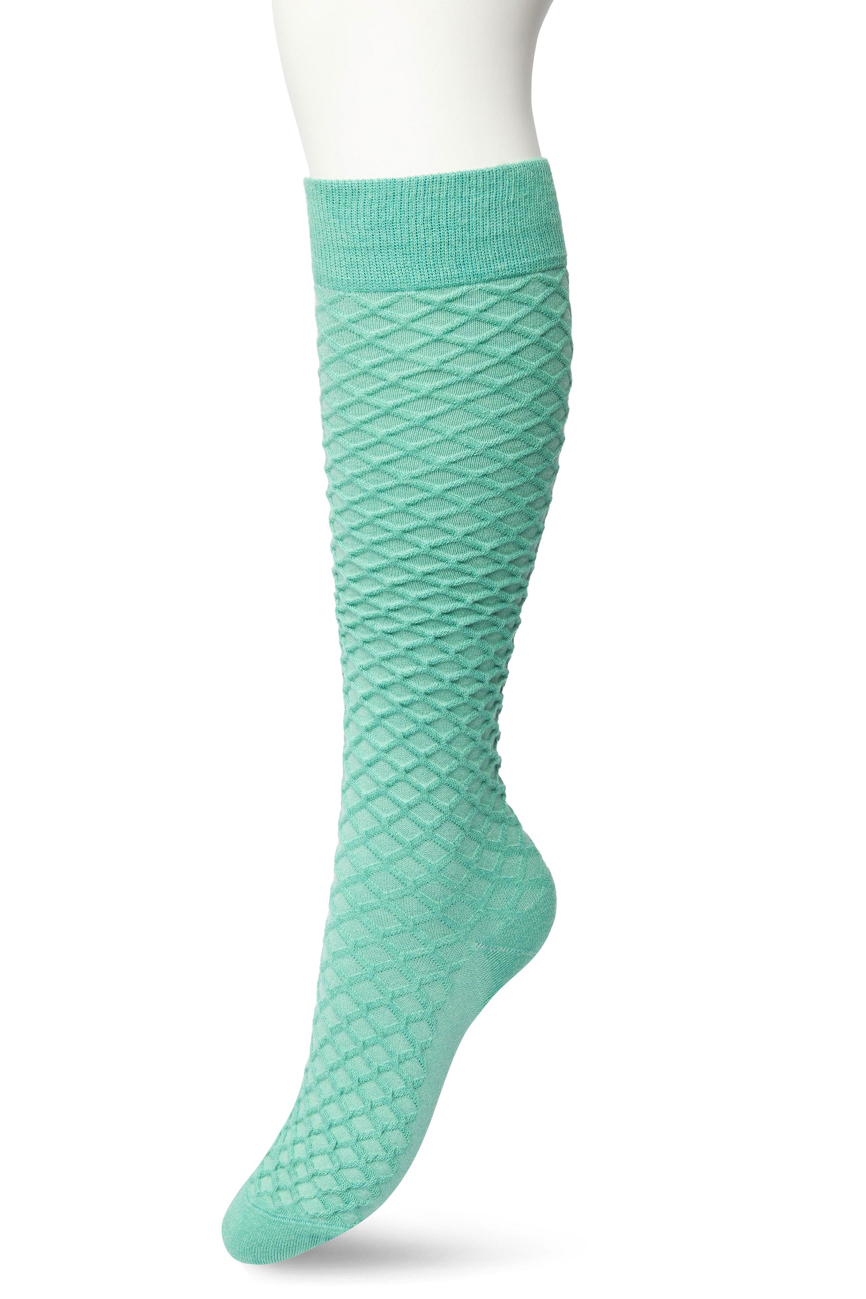 Cable knee high Malachite green