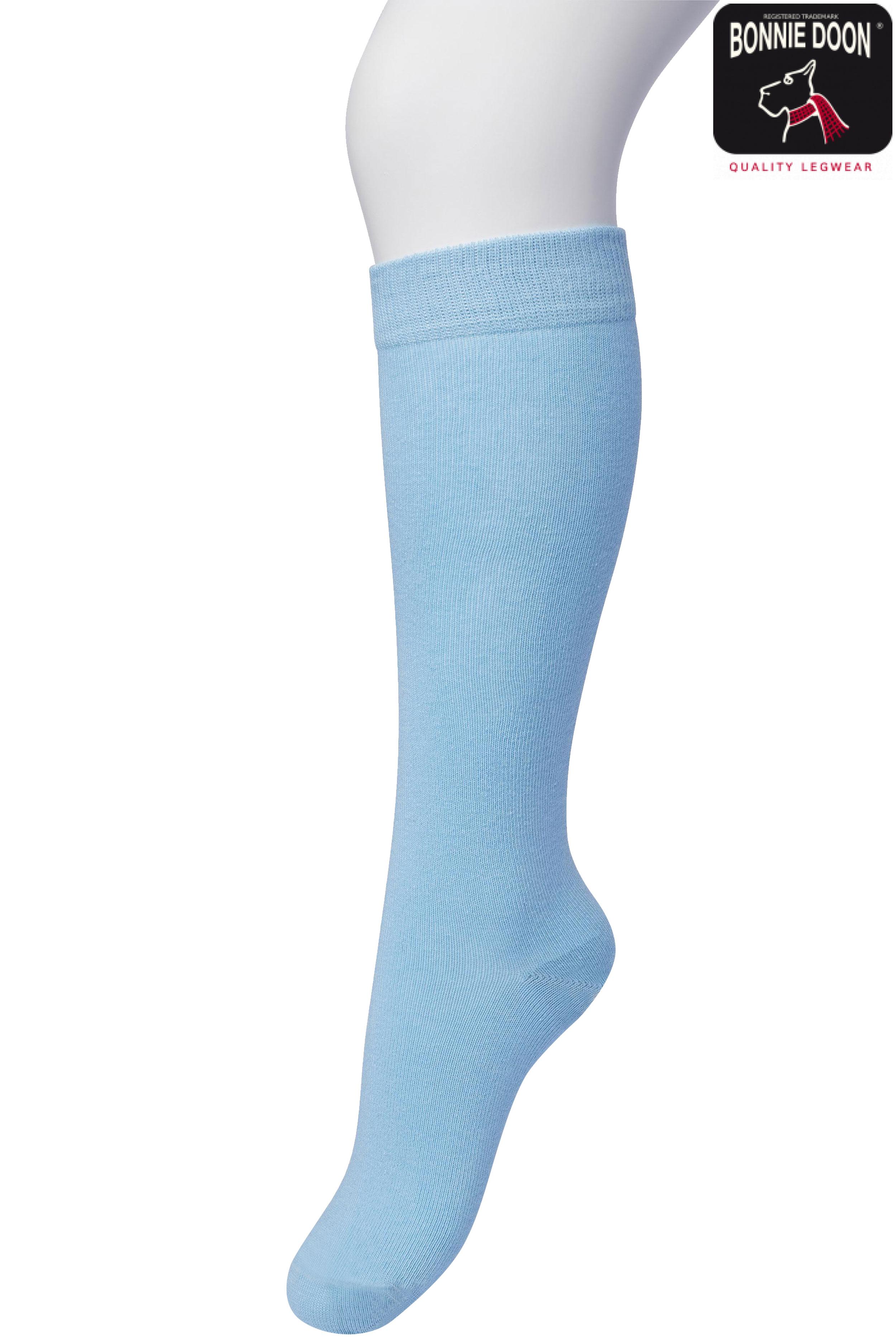 Cotton Knee-High Light blue
