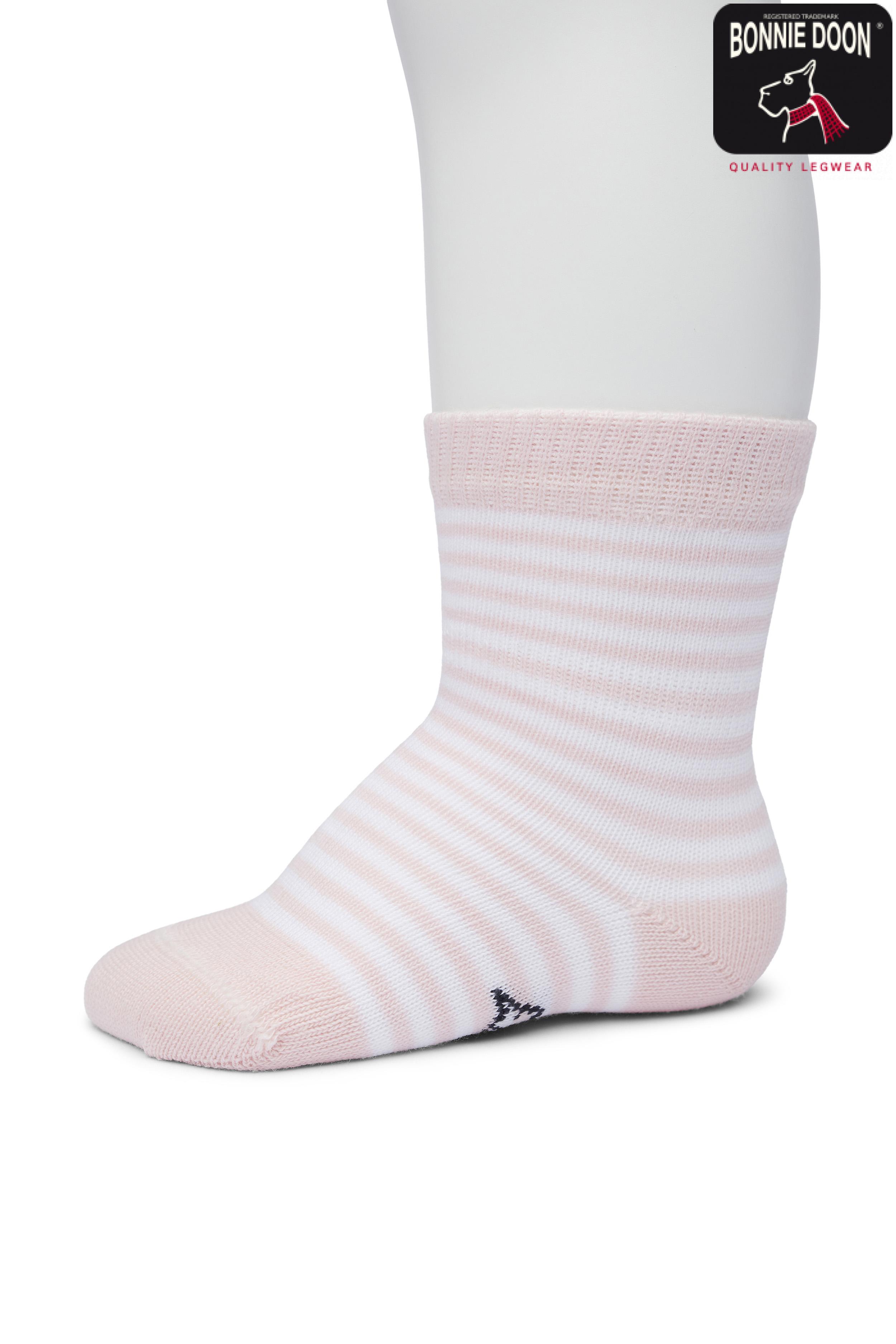 Basic Stripe sock Organic Pink salt