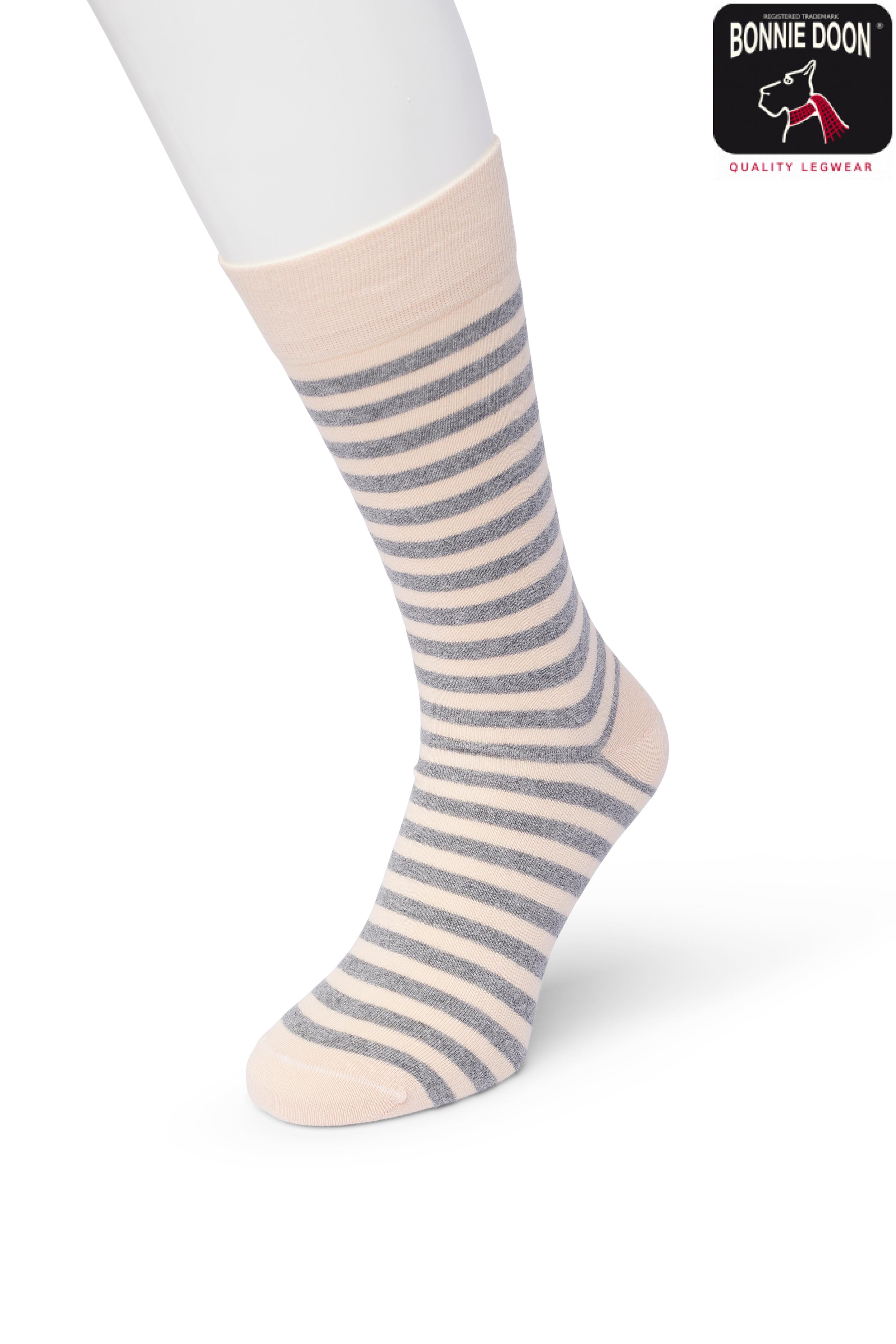 Basic Stripe sock Allmost apricot