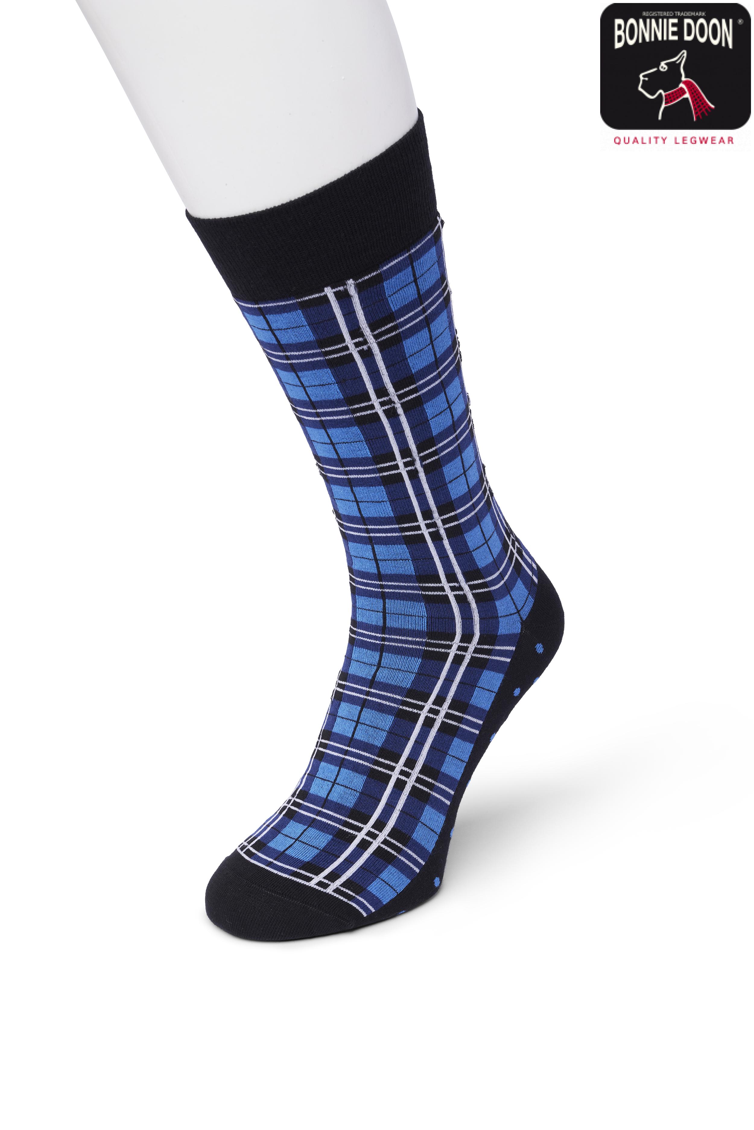 Big Checks sock Strong blue