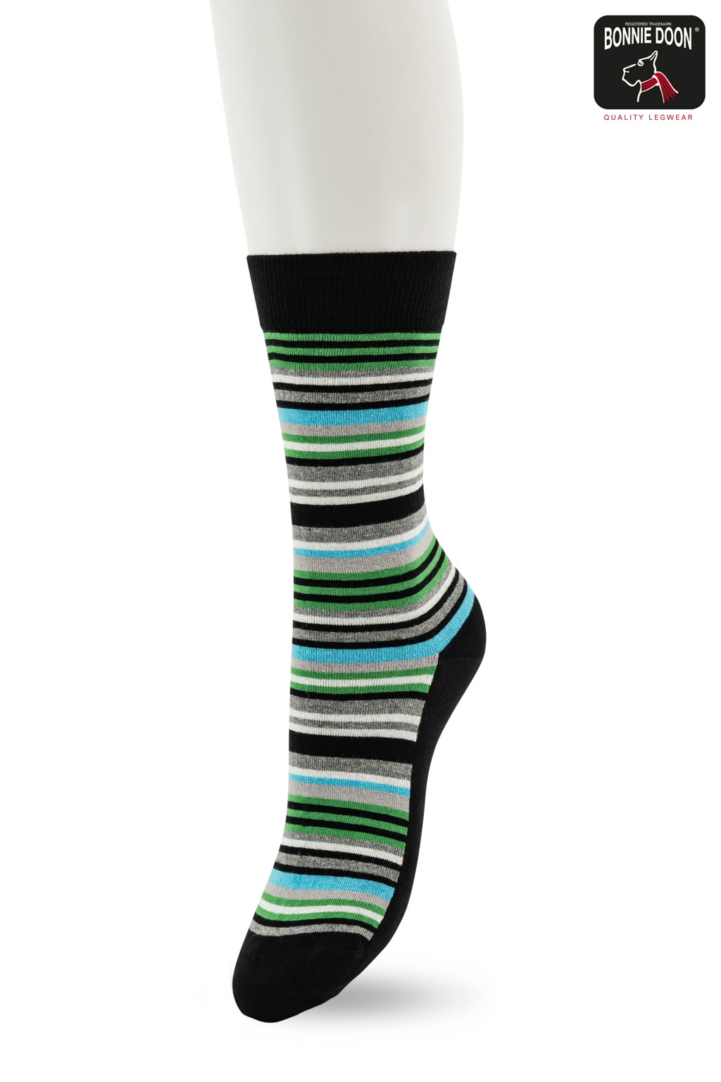 Funky Stripes sock Black