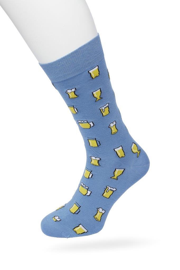 Glass of Beer sock Coronet bleu