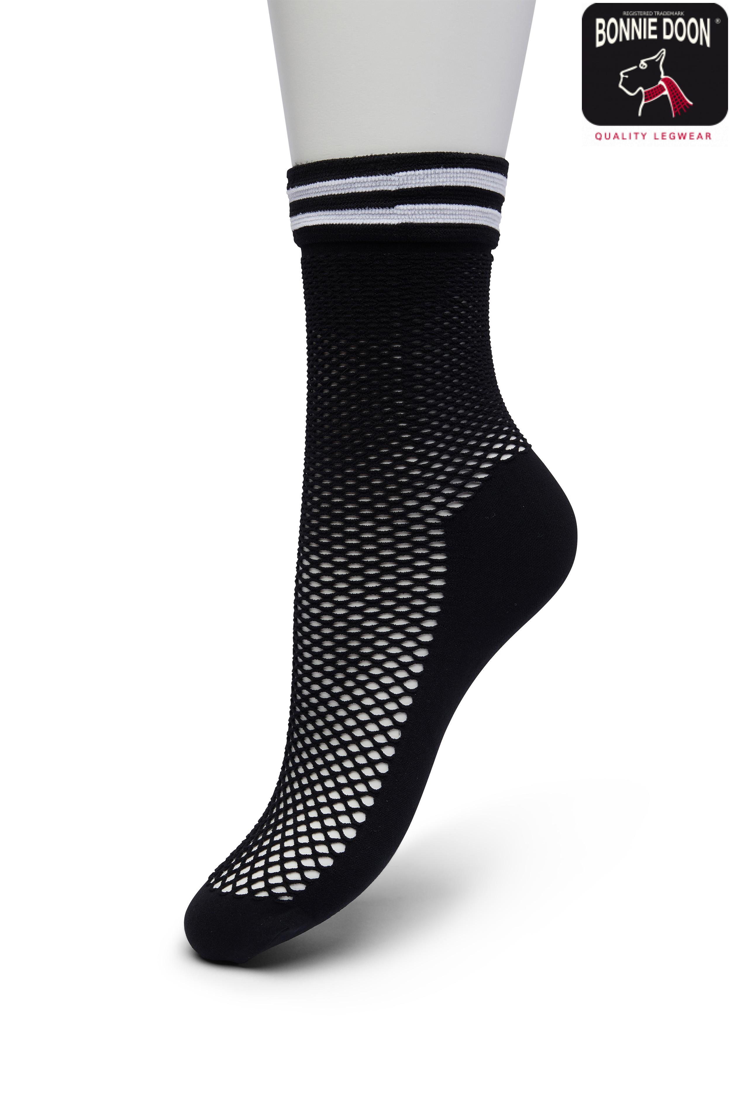 Fishnet Short Sock Black