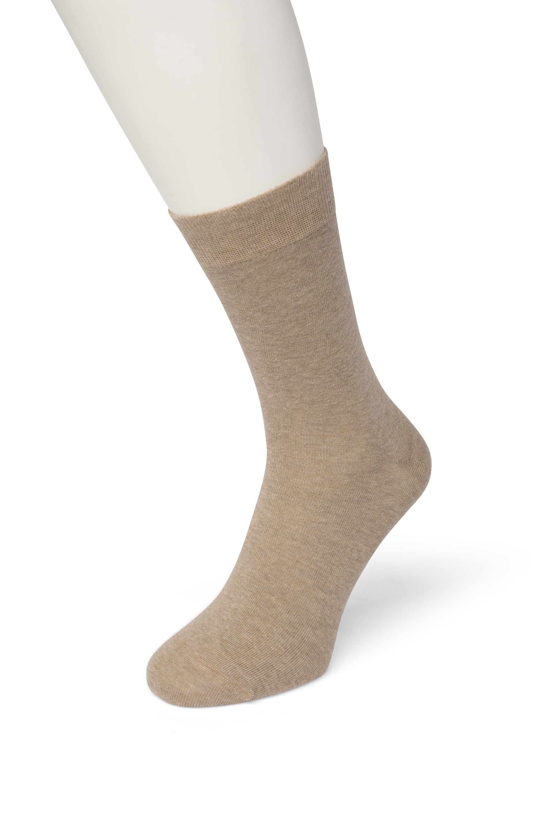 Cotton Sock Taupe heather