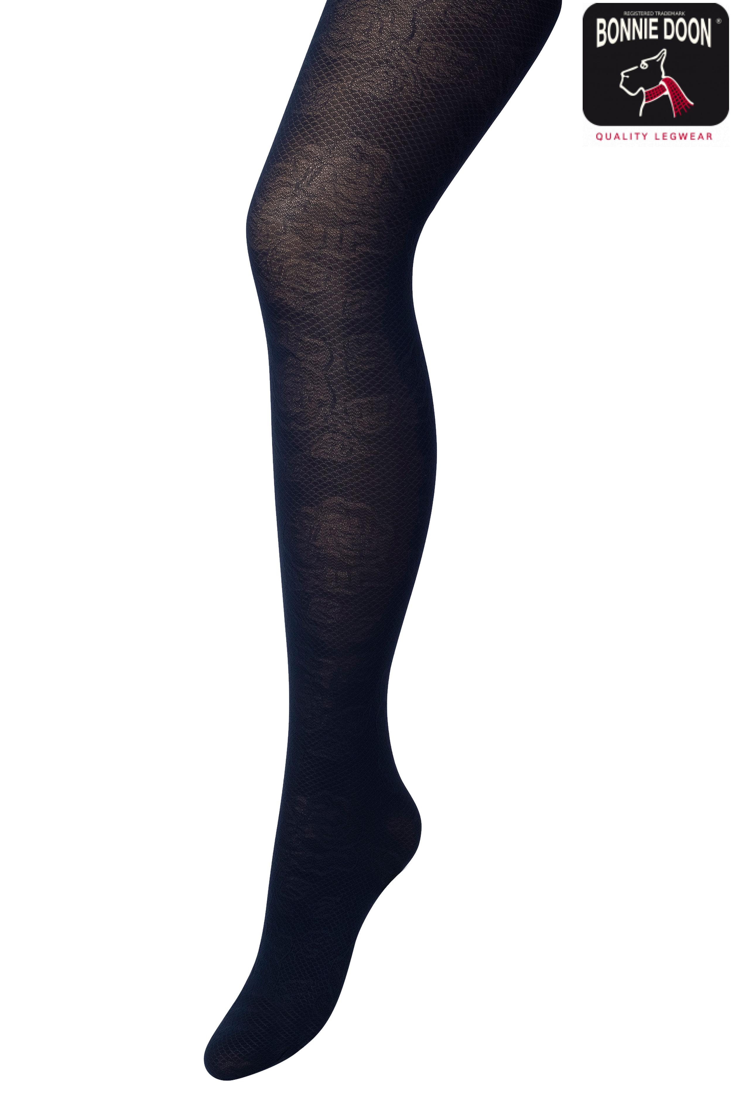 Lace tights Navy