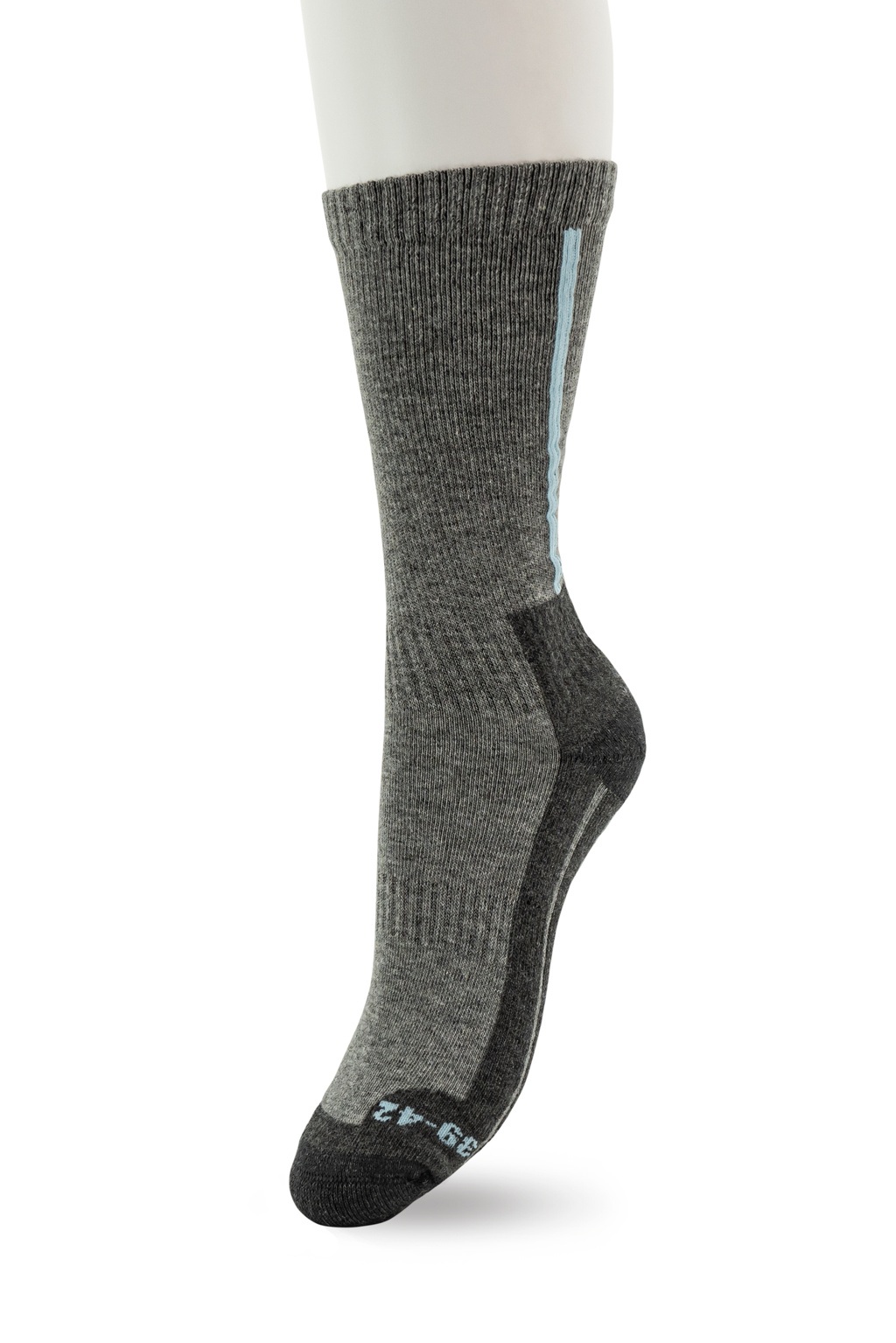 Working Sock Cotton Grey Mele /Blue