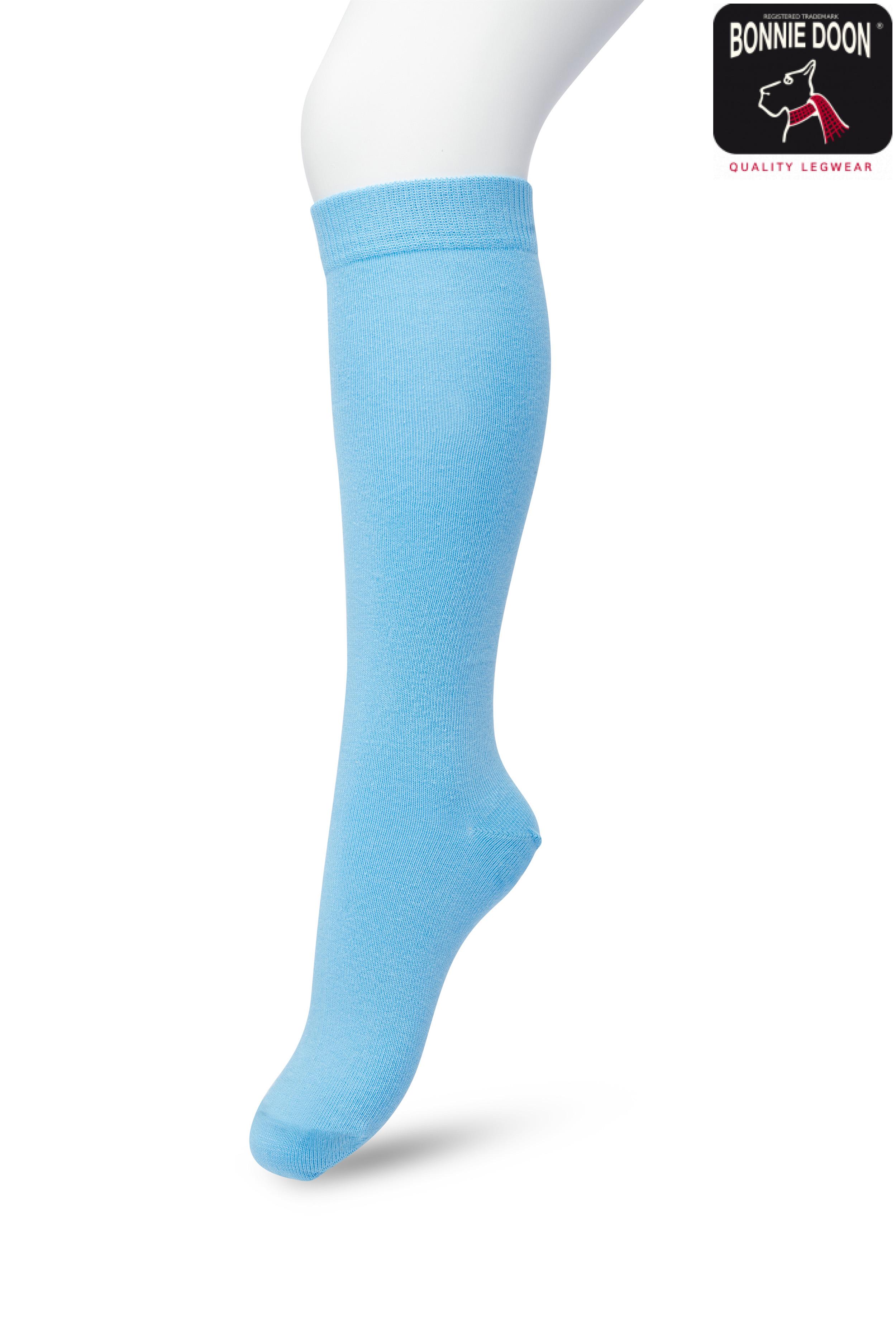 Cotton Knee-High Delphinium blue