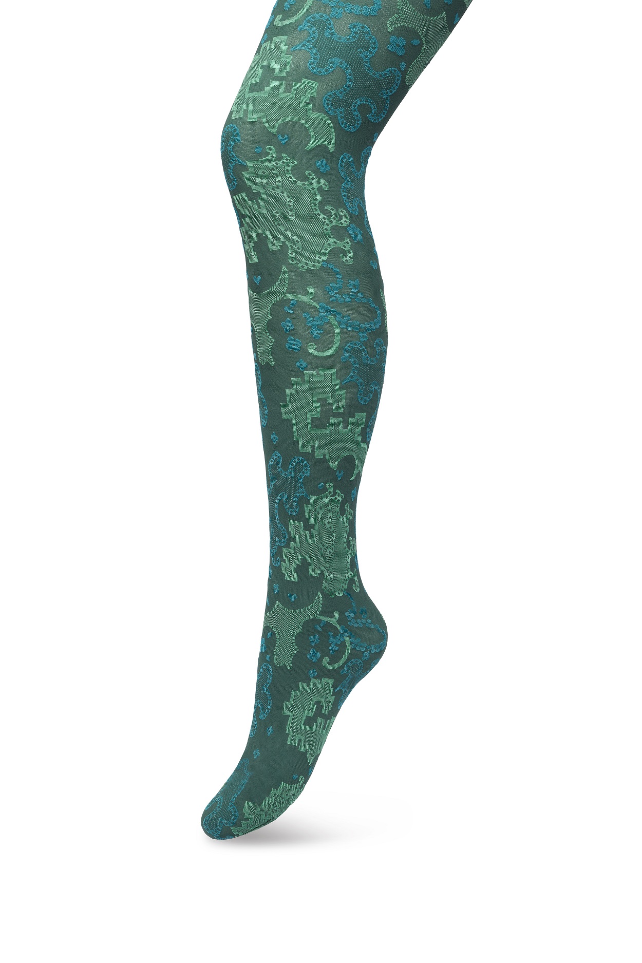 Ornament Tights Trekking green