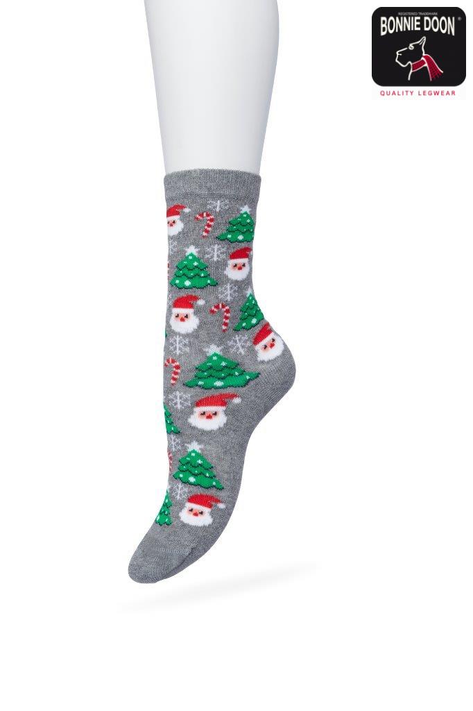 Santa socks Grey melange