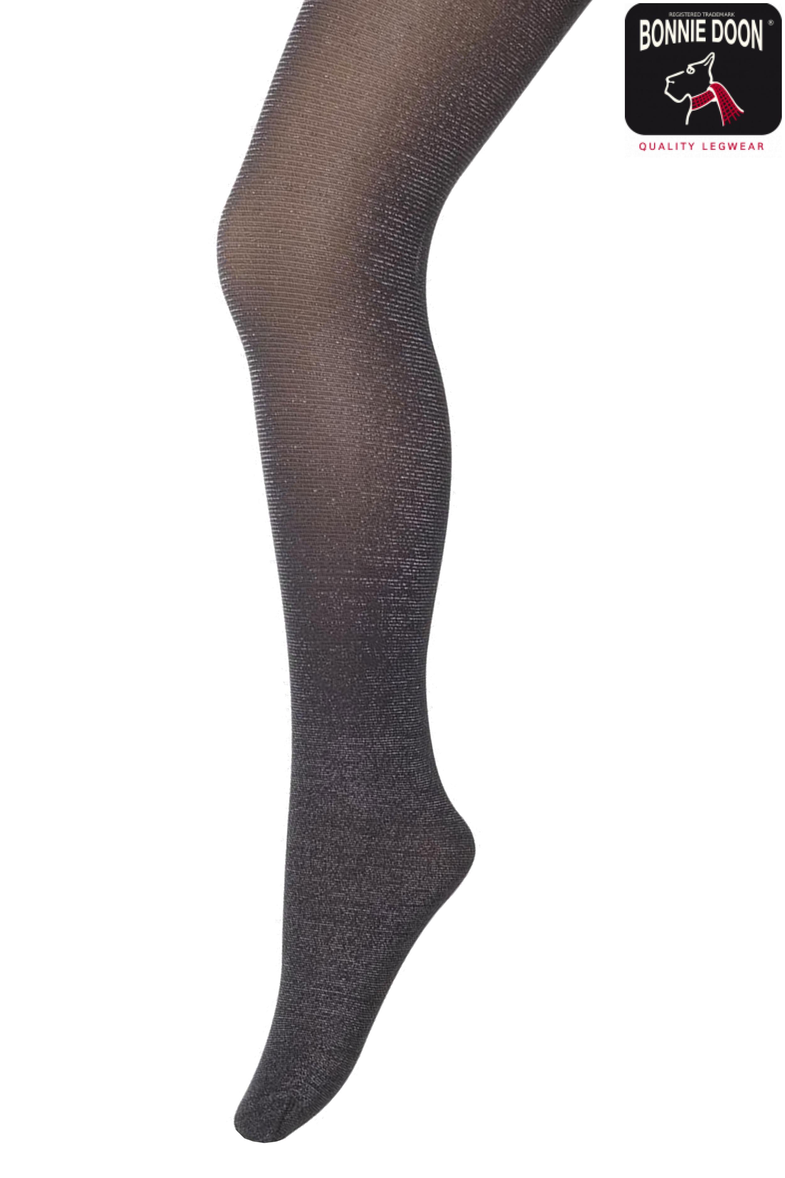 Pretty SparkleTights Black silver