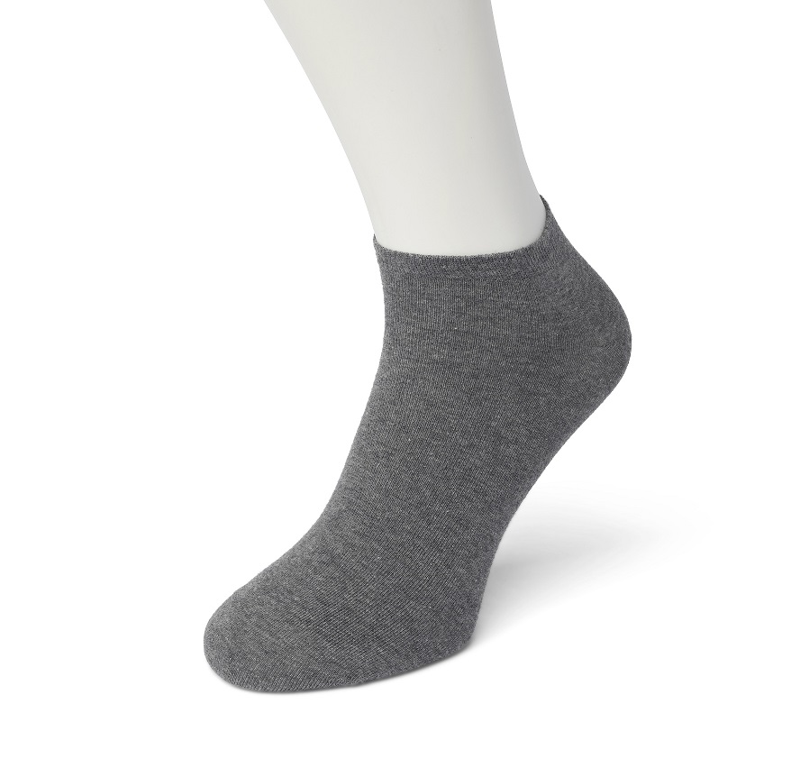 Cotton Short Sock Medium grey heather