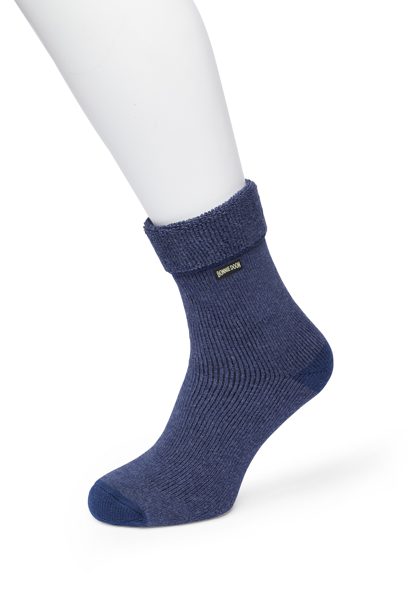Cushion Roll Down sock Jeans heather