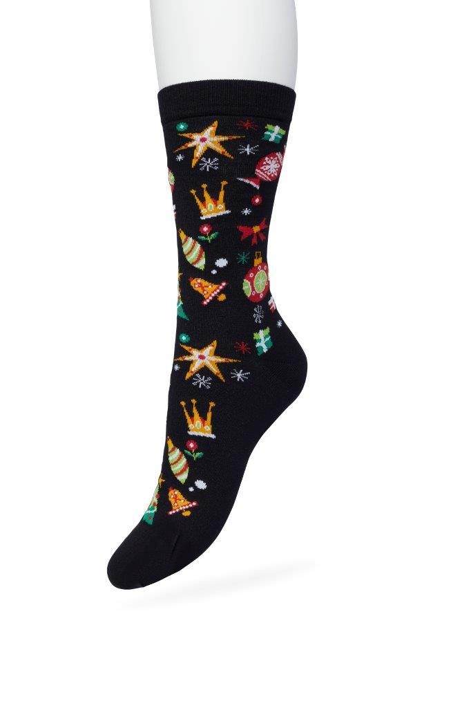 Christmas Spirit sock Black