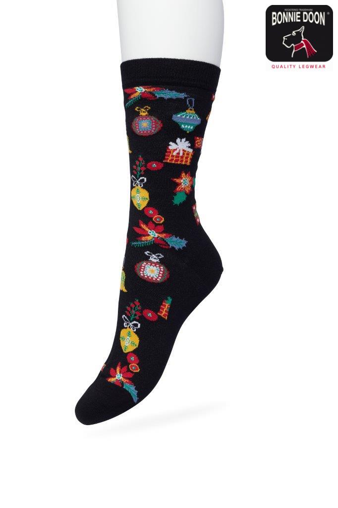 ChristmasTime sock Black