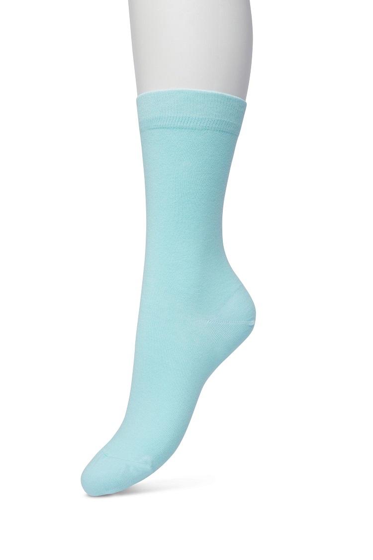 Cotton Sock Bleached aqua