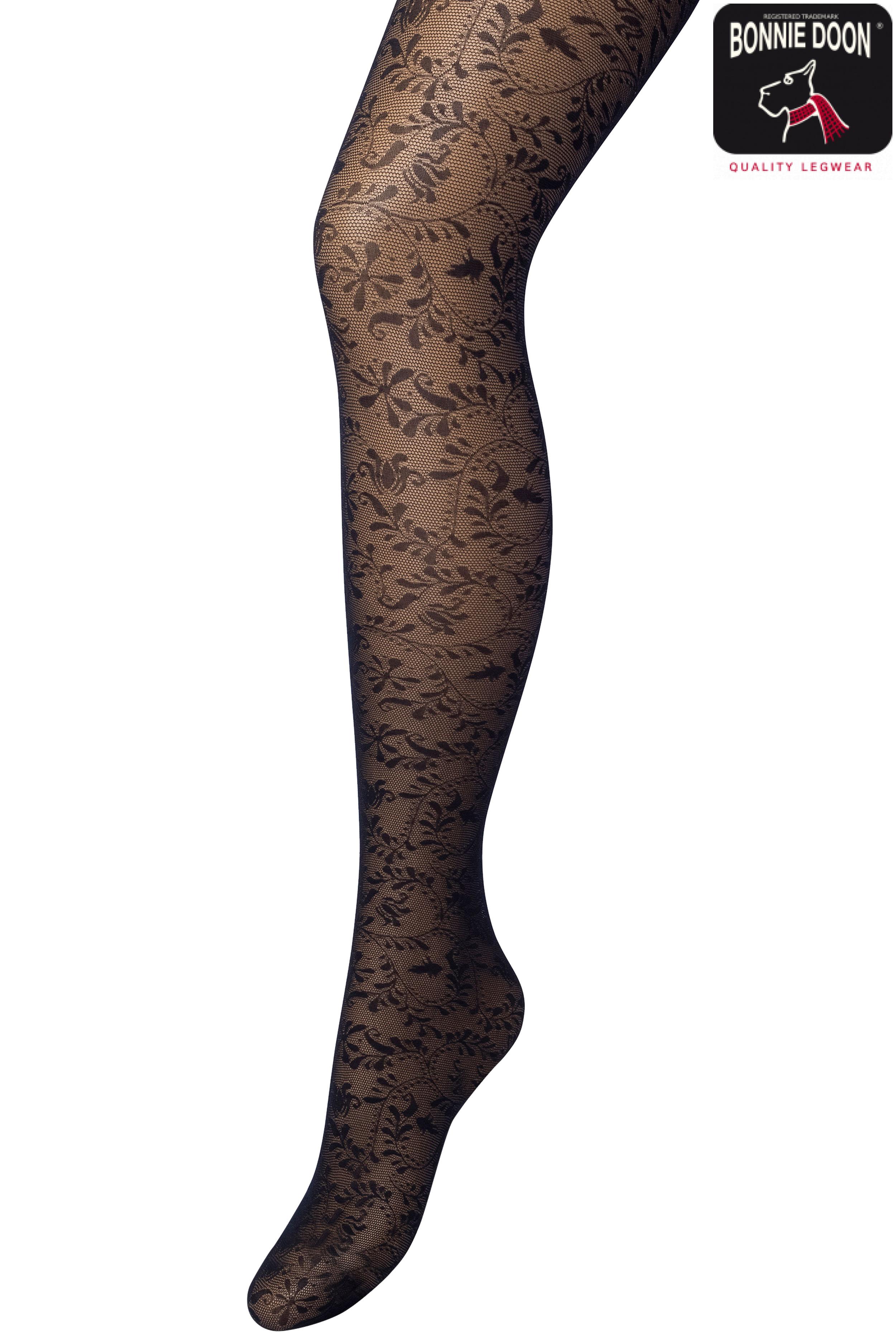 Flowers Tights Navy