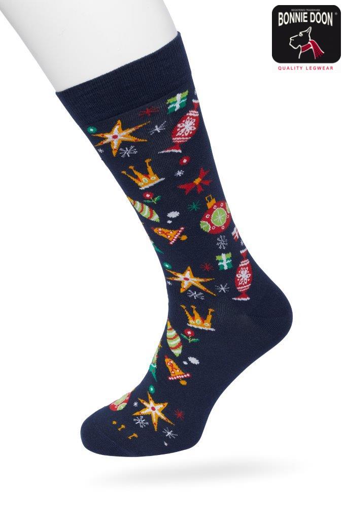 Christmas Spirit sock Dark blue