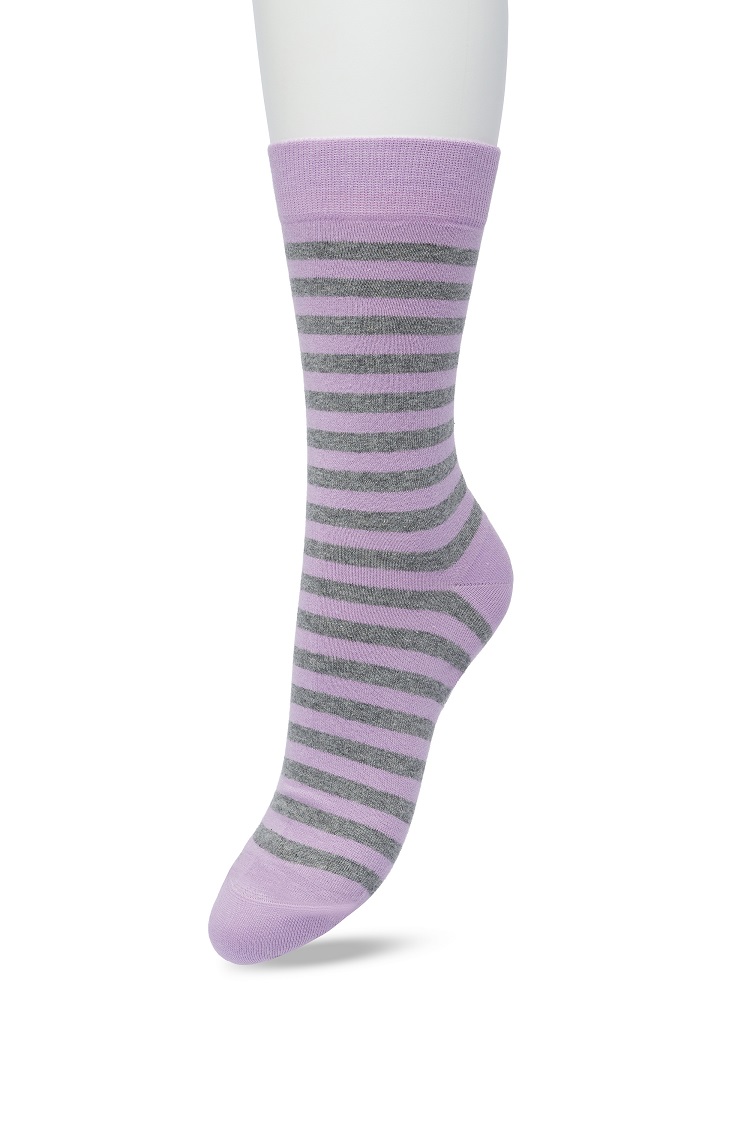 Basic Stripe Sock Lavender mist