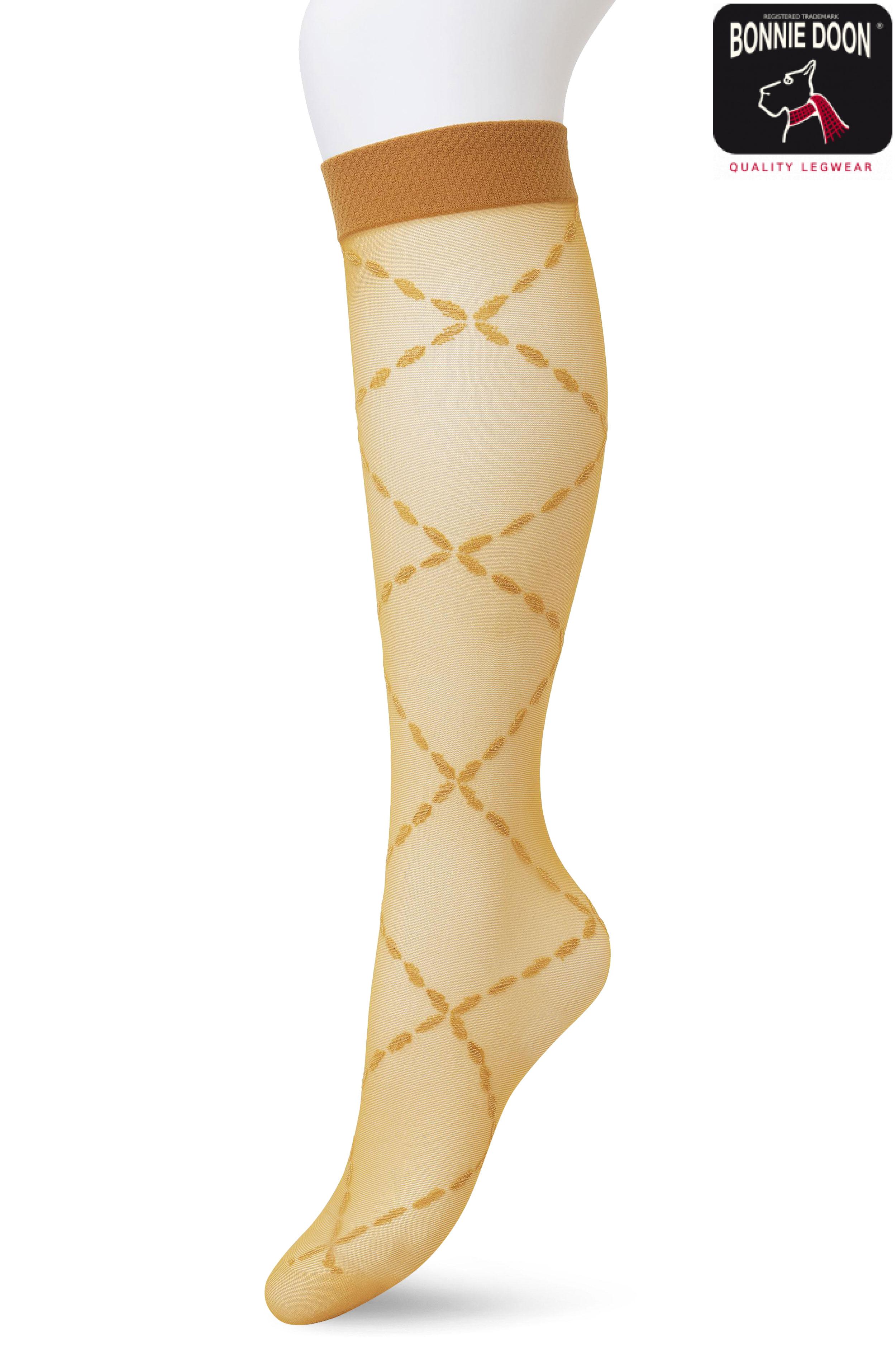 Lozenge knee high Sudan brown