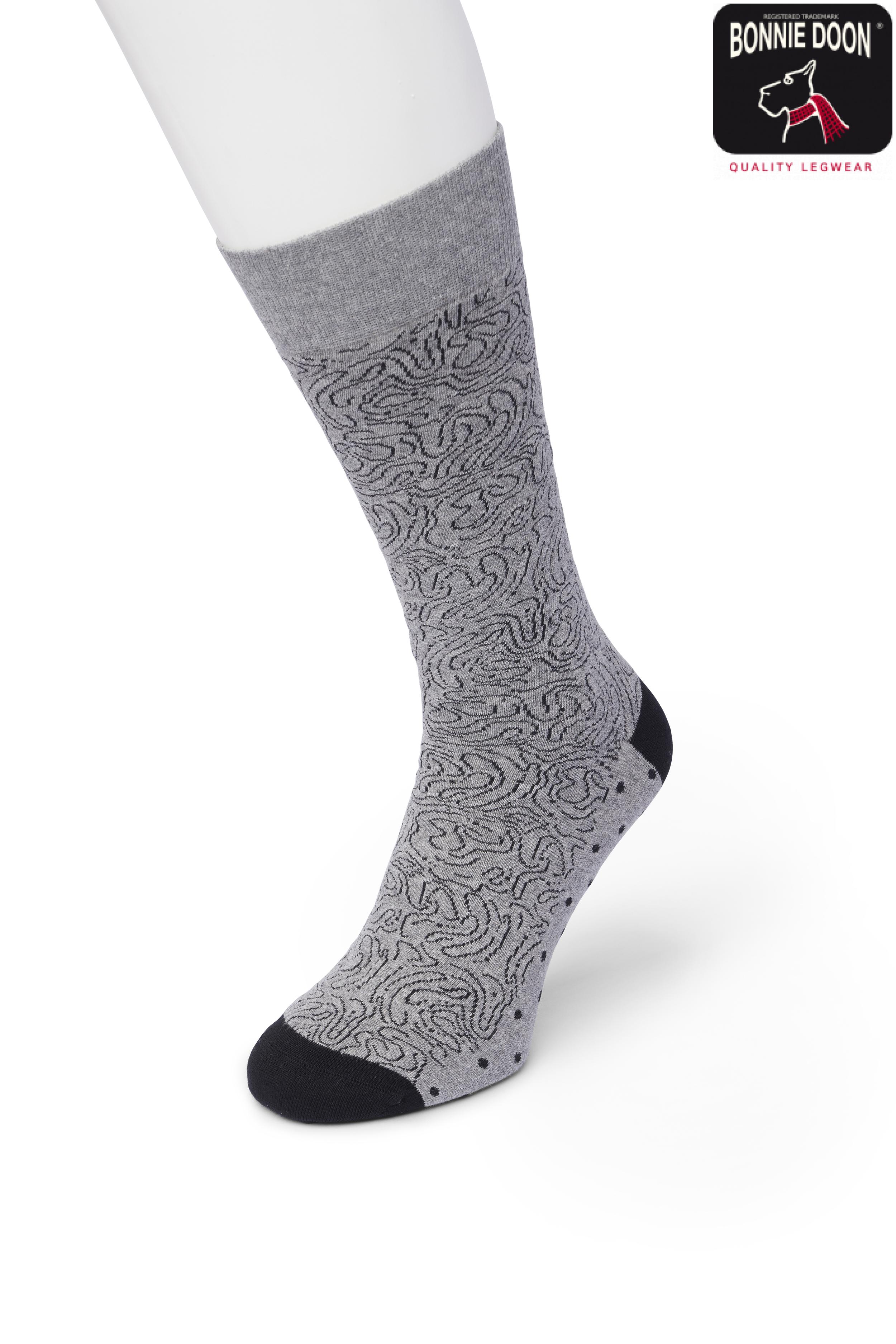 Labyrinth sock Medium grey heather