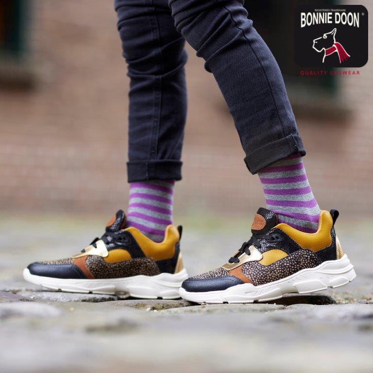 Basic Stripe sock Sudan brown