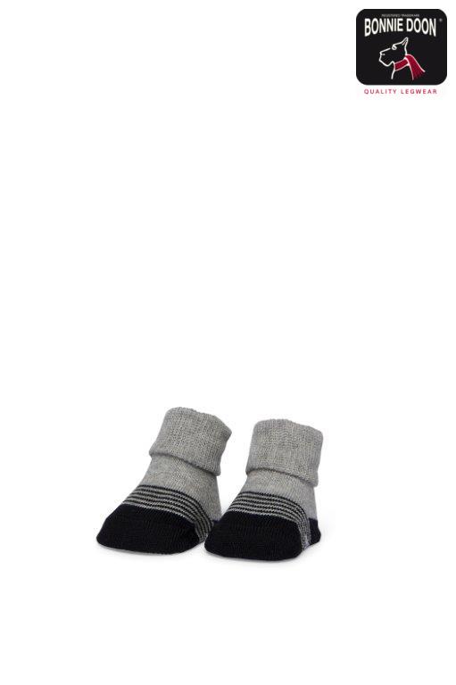 Newborn Stripe sock Organic Black