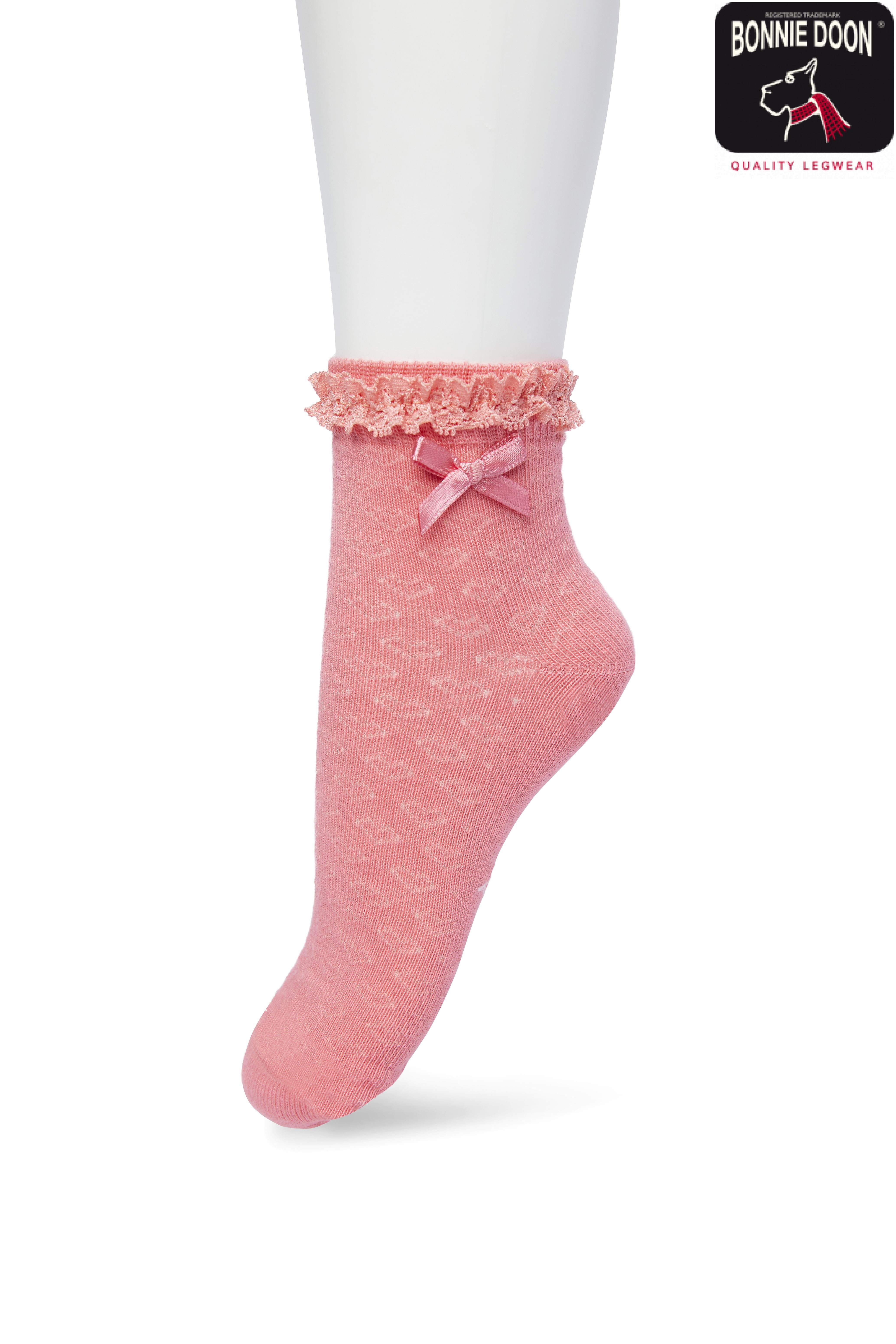 Ajour sock Organic cotton Pink lemonade