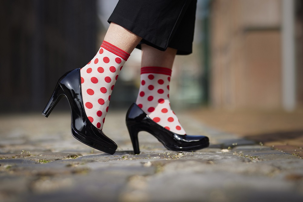Big Dots sock Red