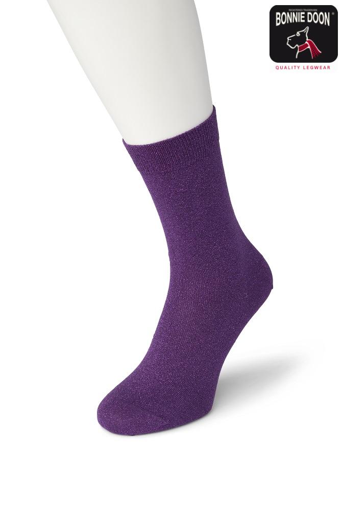 Cotton Sparkle sock Blackberry