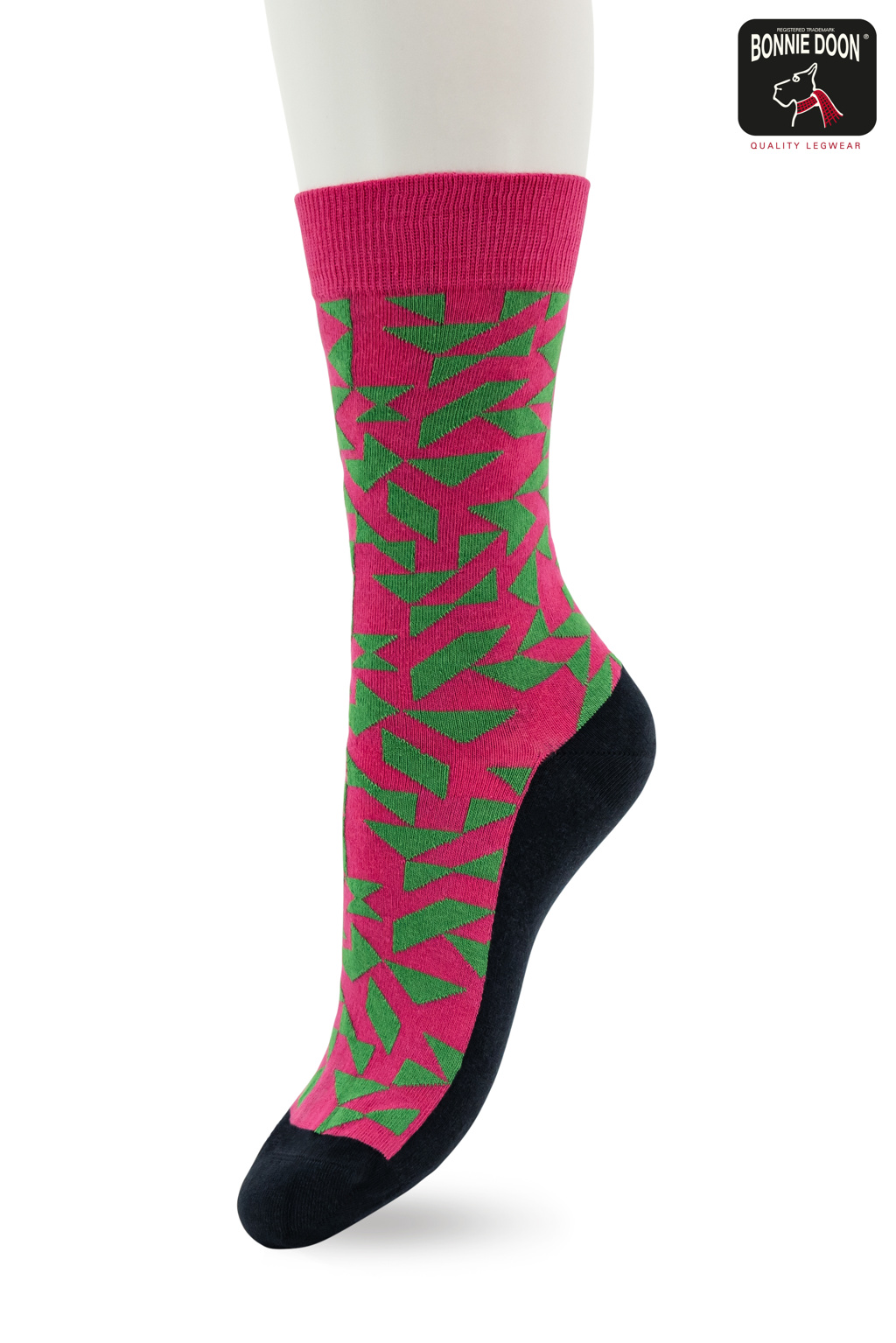 Mosaic Fun Sock Rasberry sorbet