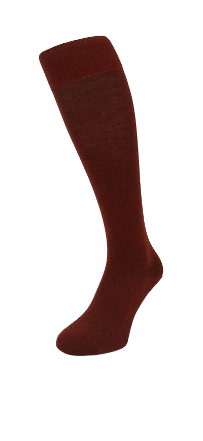 Wool/Cotton Knee-High Bordeaux